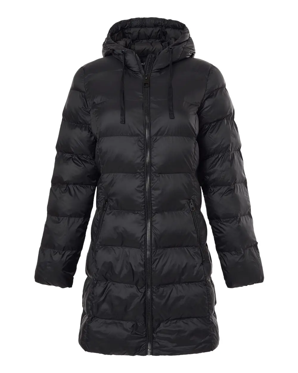 Weatherproof Women's Poly-filled 3/4 Length Coat in Black