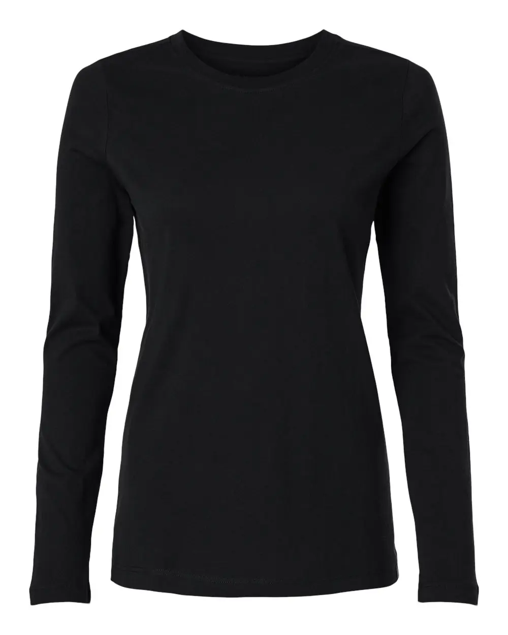 Jaanuu Women's RegenX Cotton Underscrub Long Sleeve T-Shirt in Black