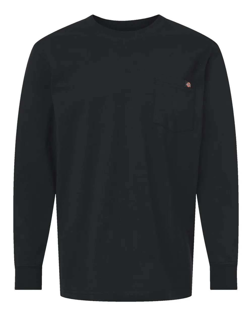 Dickies Men's Traditional Heavyweight Long Sleeve T-Shirt in Black