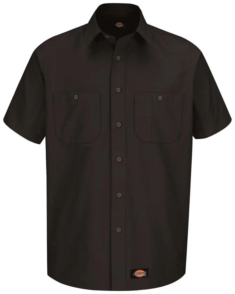 Dickies Men's Short Sleeve Work Shirt in Black