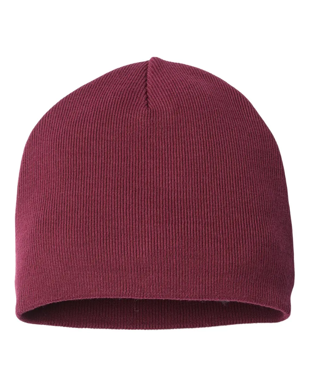 Atlantis Headwear Sustainable Beanie in Burgundy
