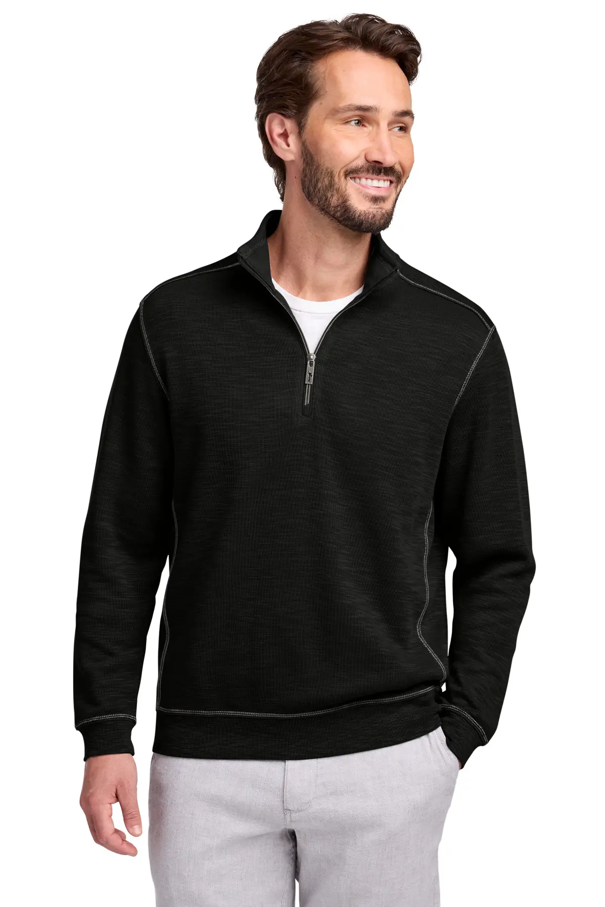 Tommy Bahama Tobago Bay 1/2-Zip in Black