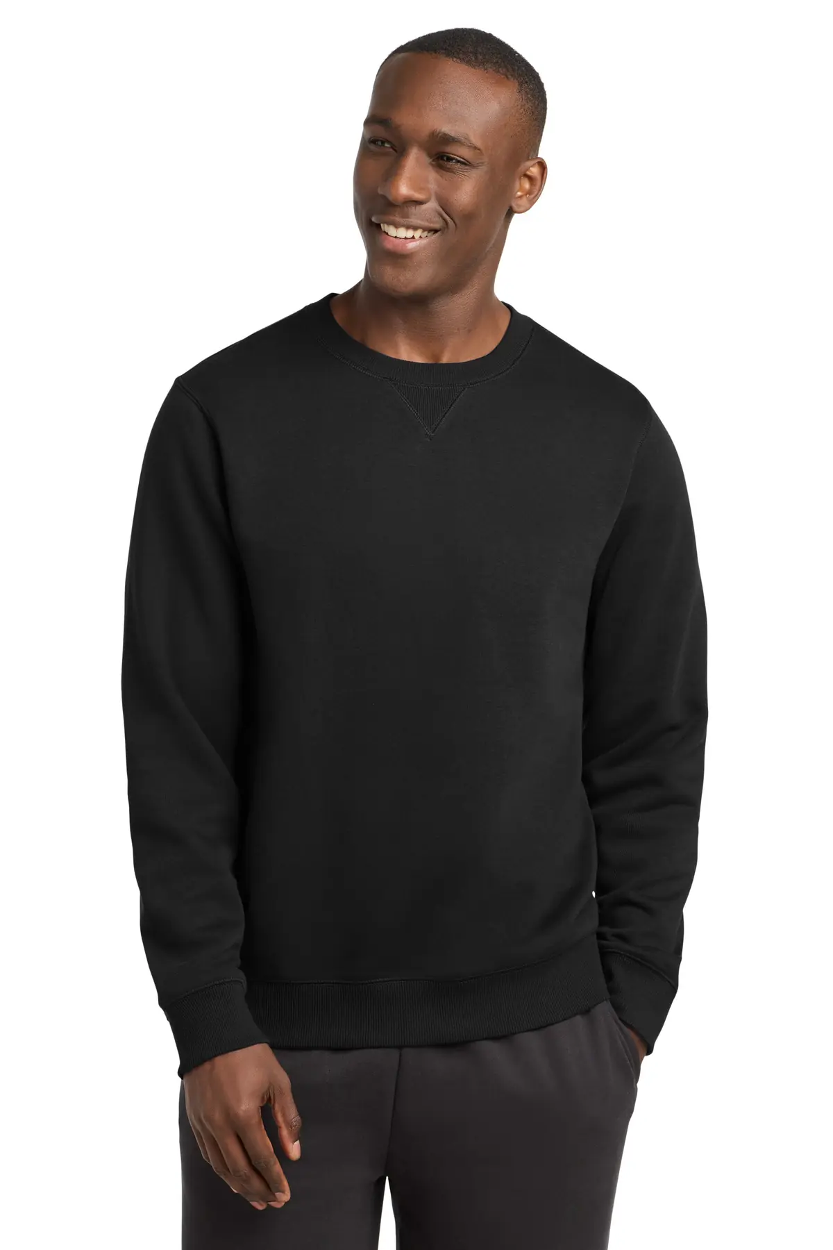 Sport-Tek Crewneck Sweatshirt. in Black