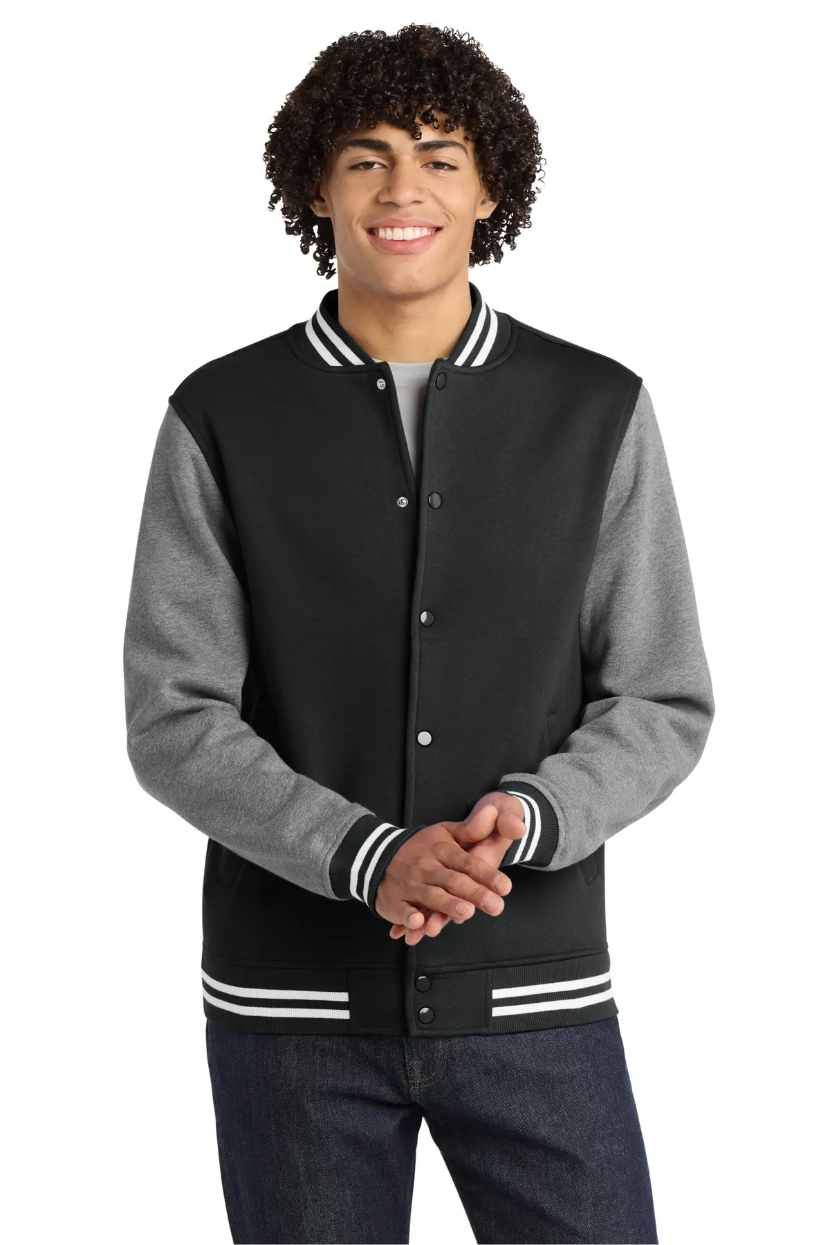 Sport-Tek Fleece Letterman Jacket.