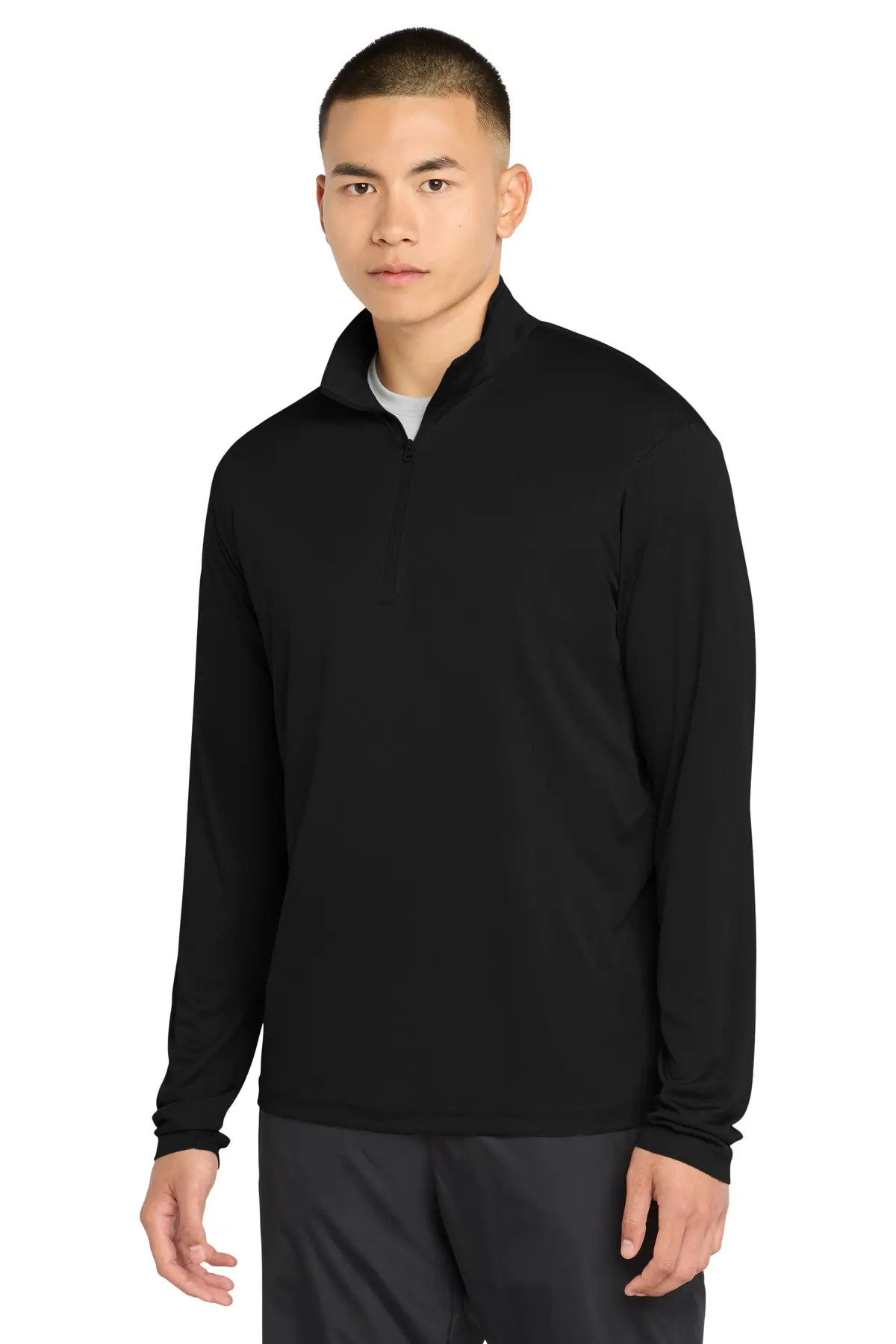 Sport-Tek PosiCharge Competitor 1/4-Zip Pullover. in Black