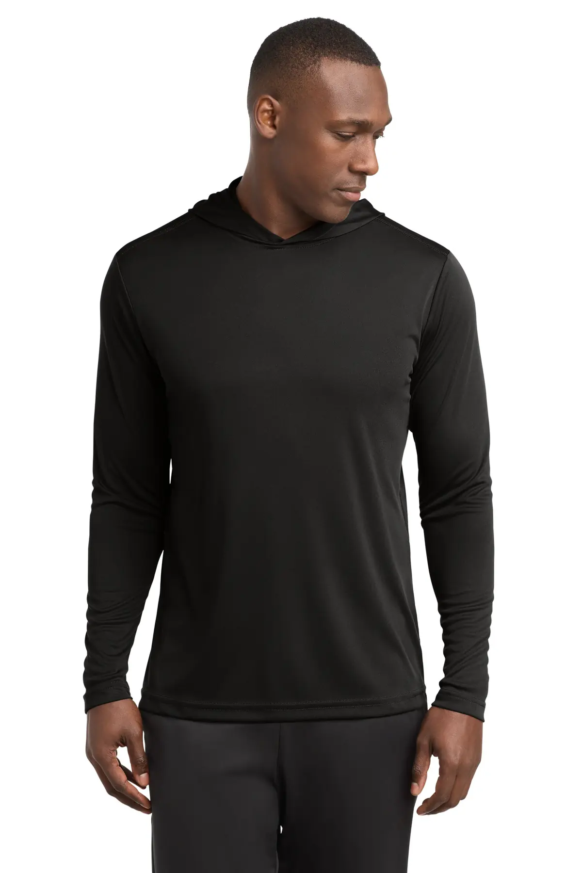 Sport-Tek PosiCharge Competitor Hooded Pullover. in Black
