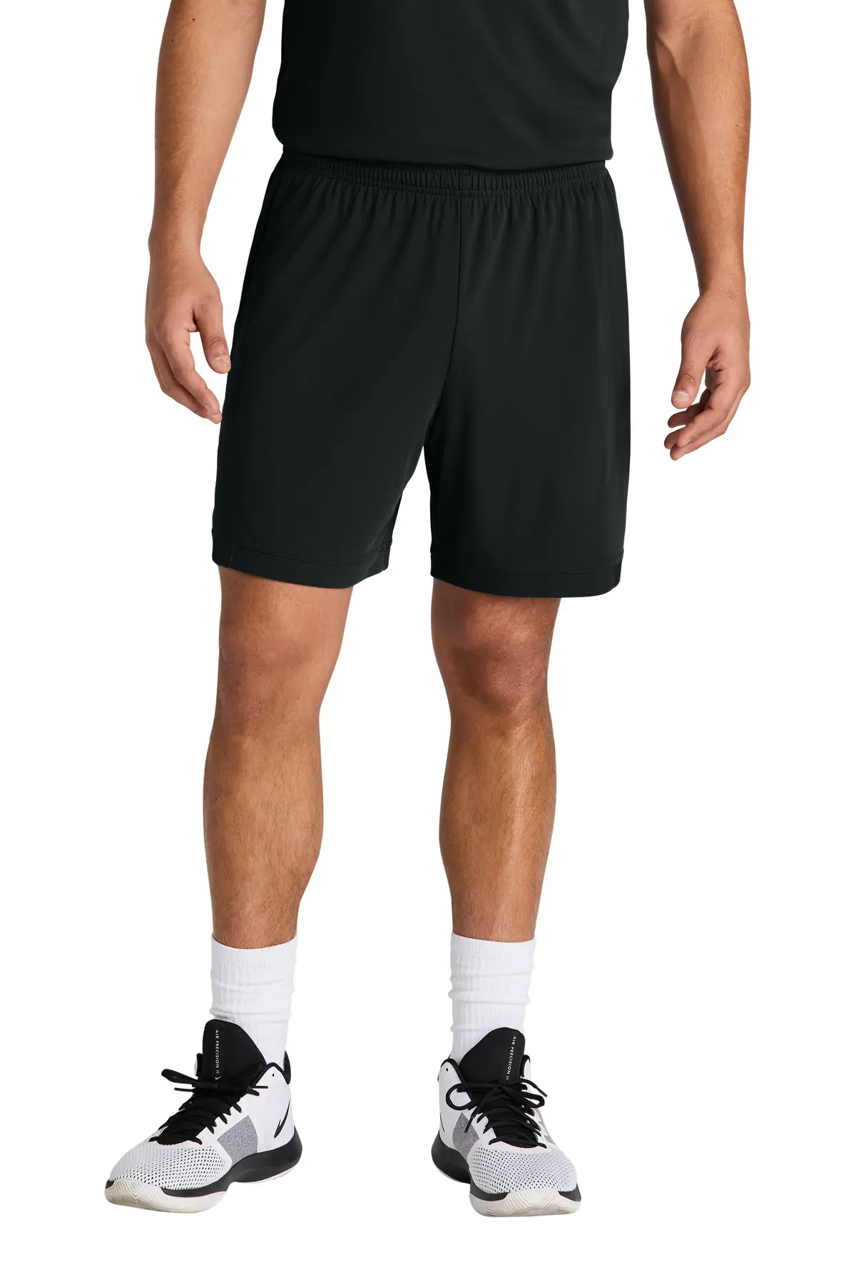 Sport-Tek Club 7 Short in Black/ Black