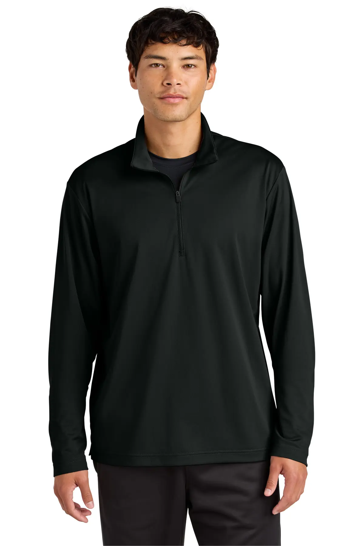Sport-Tek Micropique Sport-Wick 1/4-Zip in Black