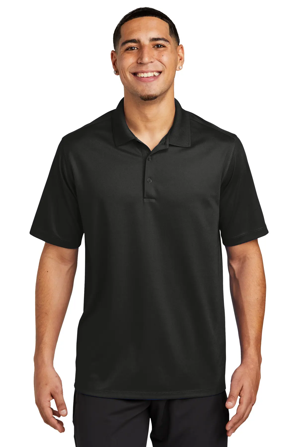 Sport-Tek UV Micropique Polo in Black