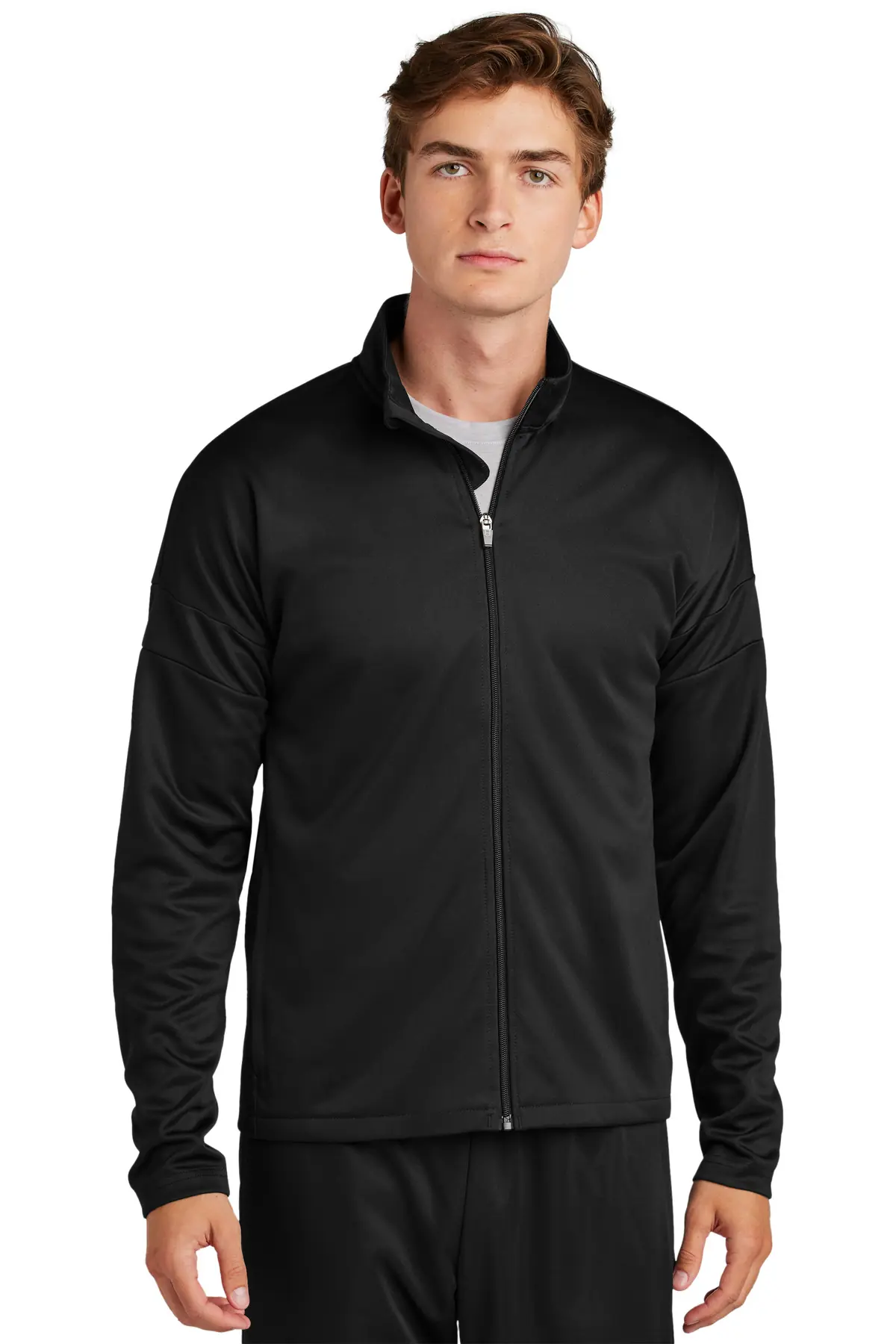 Sport-Tek Travel Full-Zip Jacket in Black/ Black