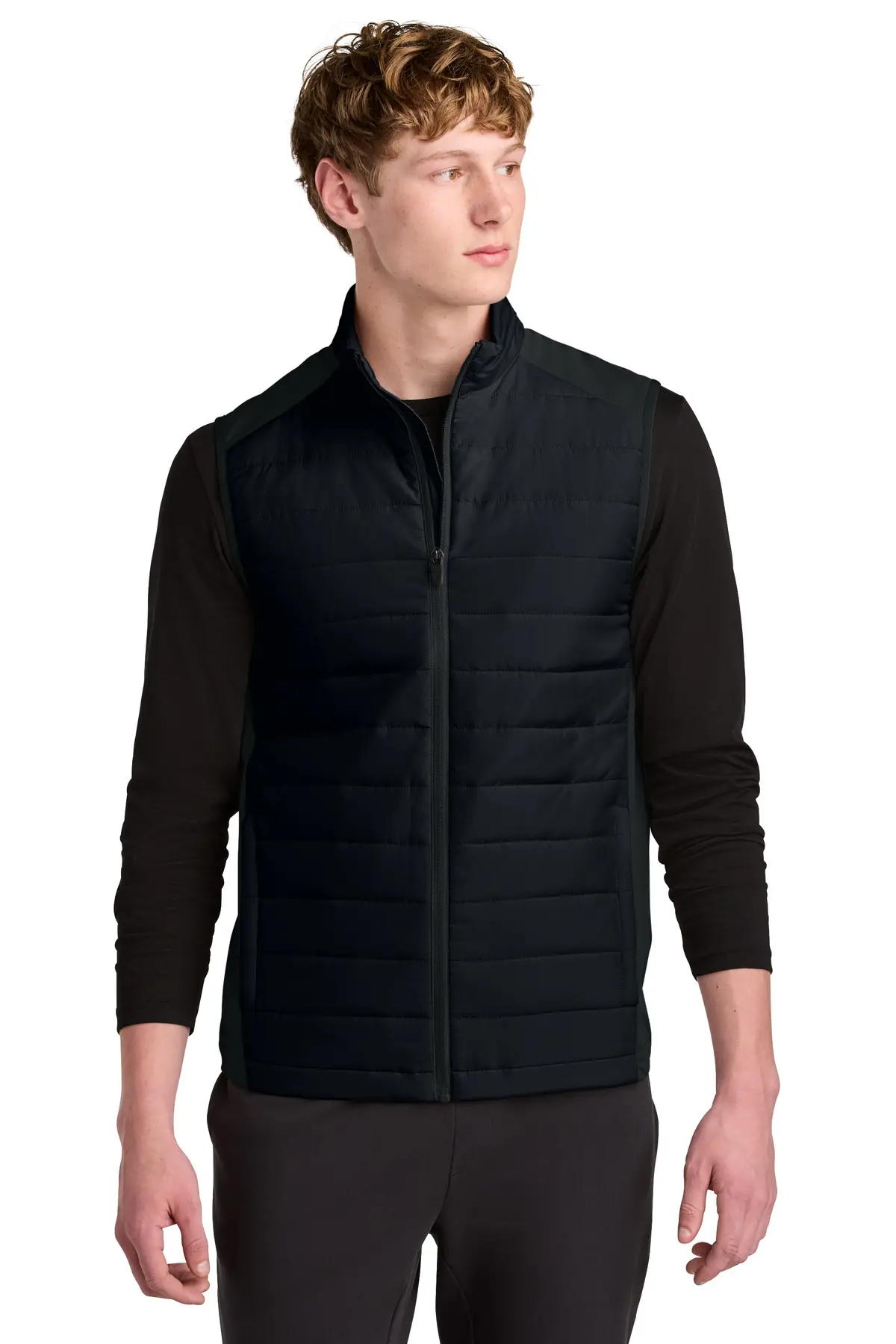 Sport-Tek Teknical Hybrid Vest in Black