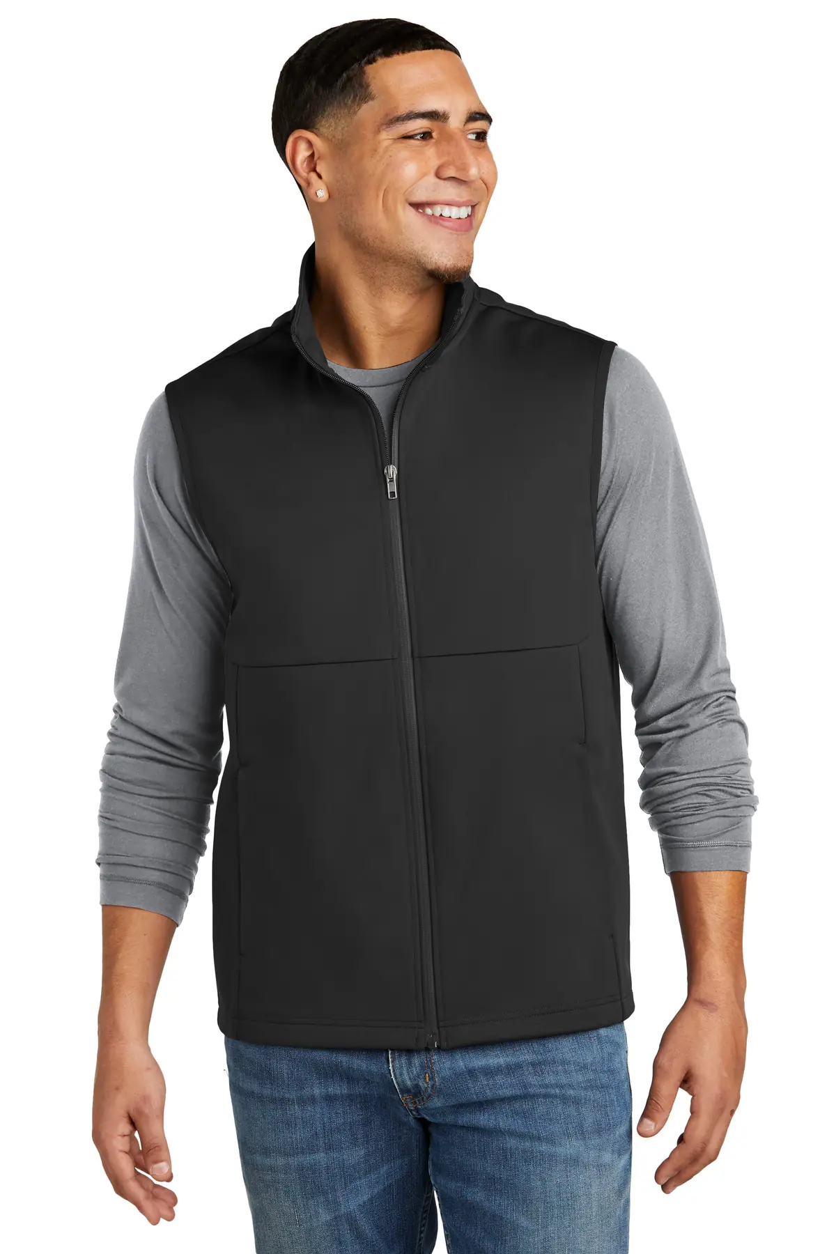 Sport-Tek Soft Shell Vest in Deep Black