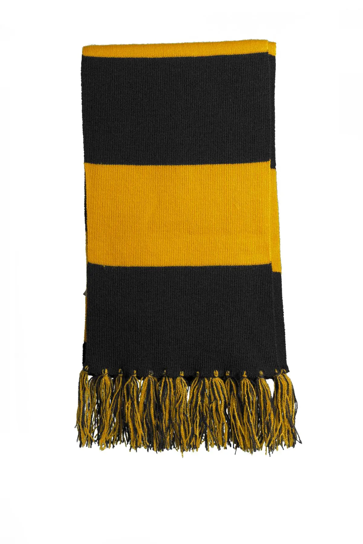 Sport-Tek Spectator Scarf. in Black/ Gold
