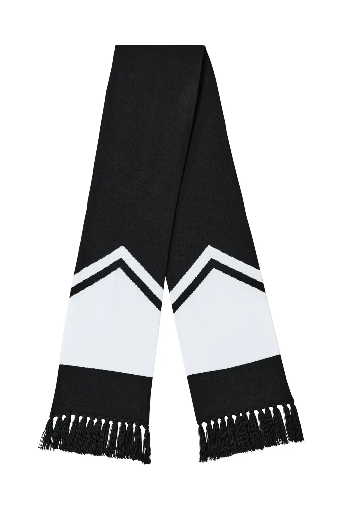 Sport-Tek Gameday Scarf in Black/ White
