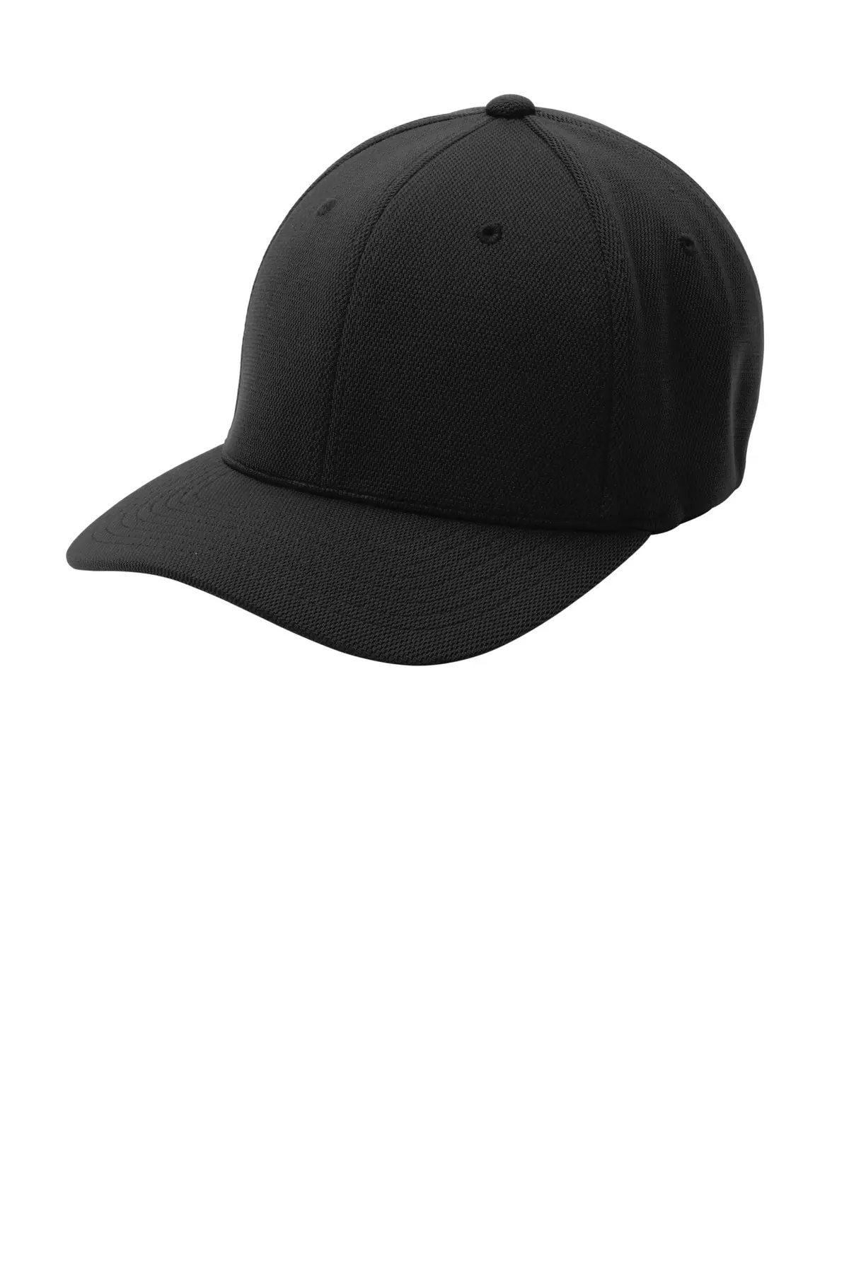 Sport-Tek Flexfit Cool & Dry Poly Block Mesh Cap.