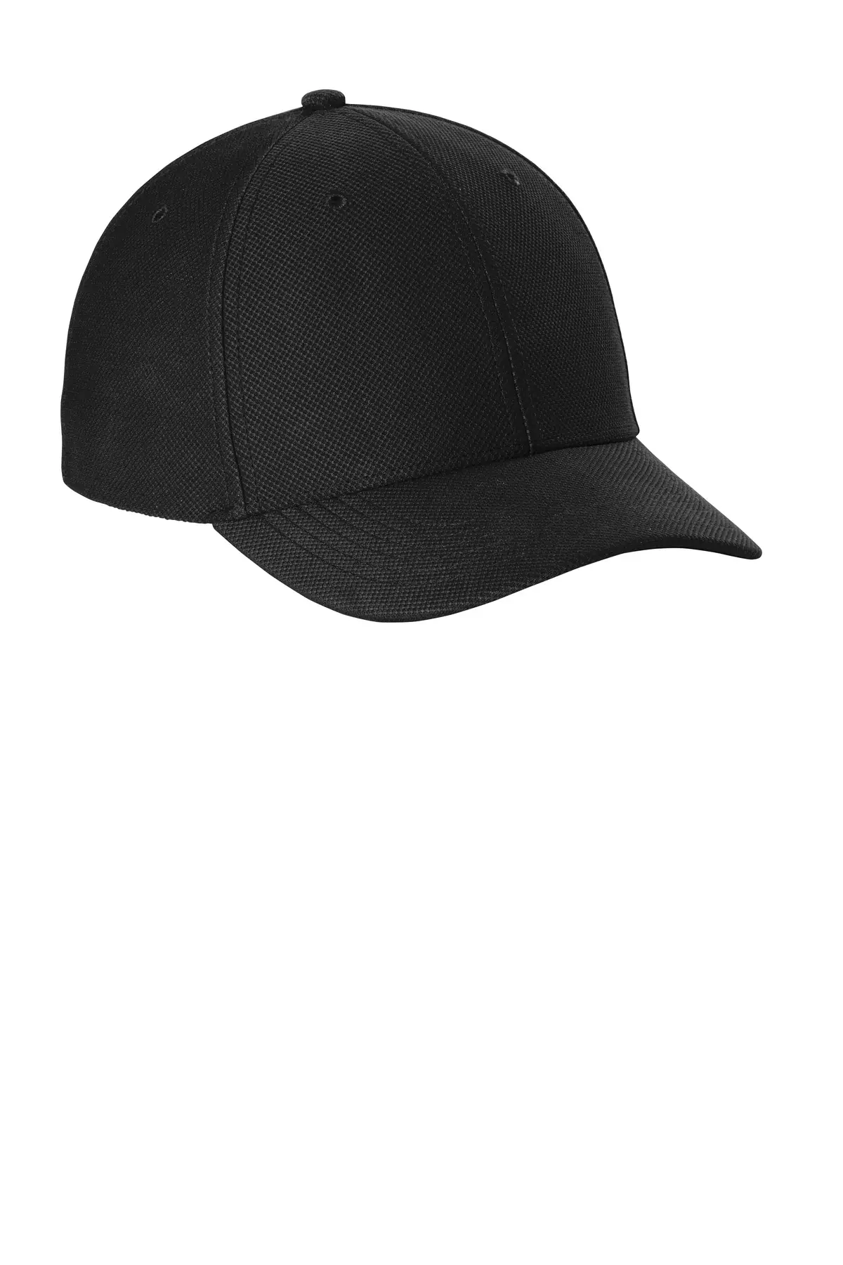 Sport-Tek Action Snapback Cap. in Black