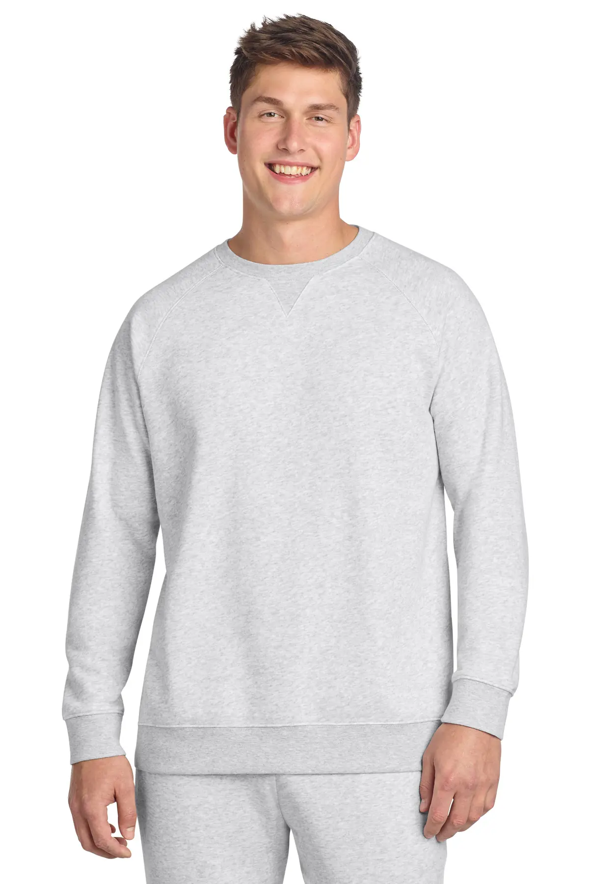 Sport-Tek Drive Fleece Crewneck in Athletic Heather