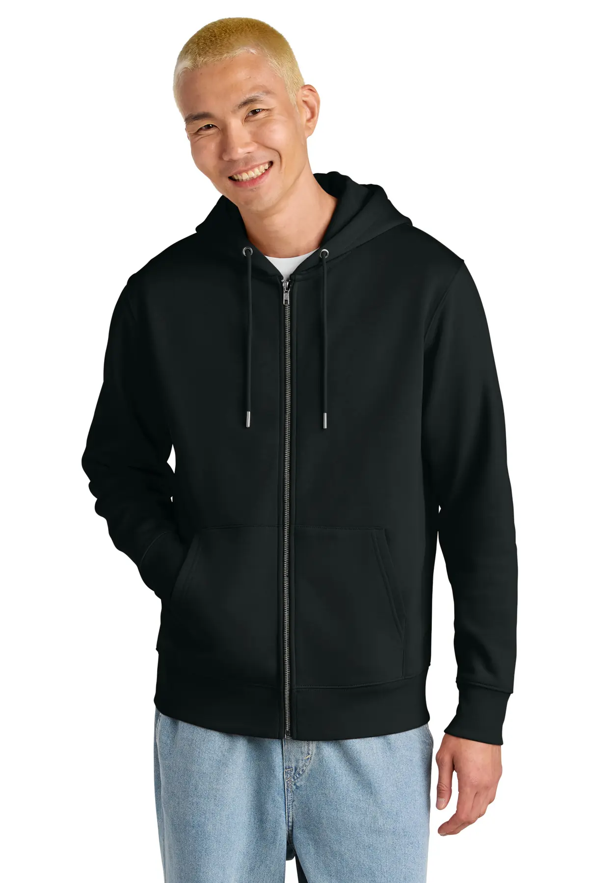 Stanley/Stella Unisex Cultivator 2.0 Full-Zip Hooded Sweatshirt in Black