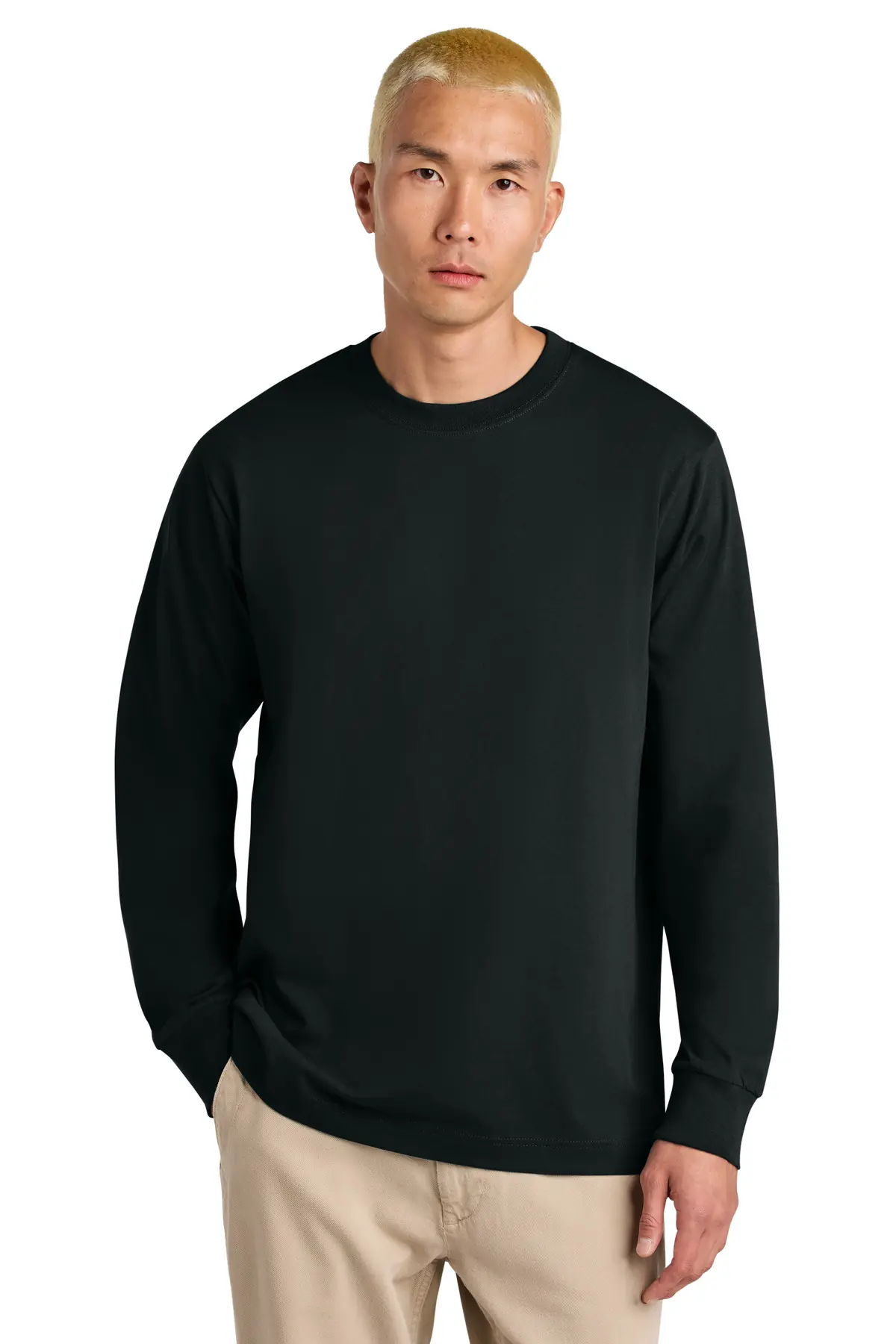 Stanley/Stella Unisex Freestyler Heavyweight Long Sleeve Tee in Black