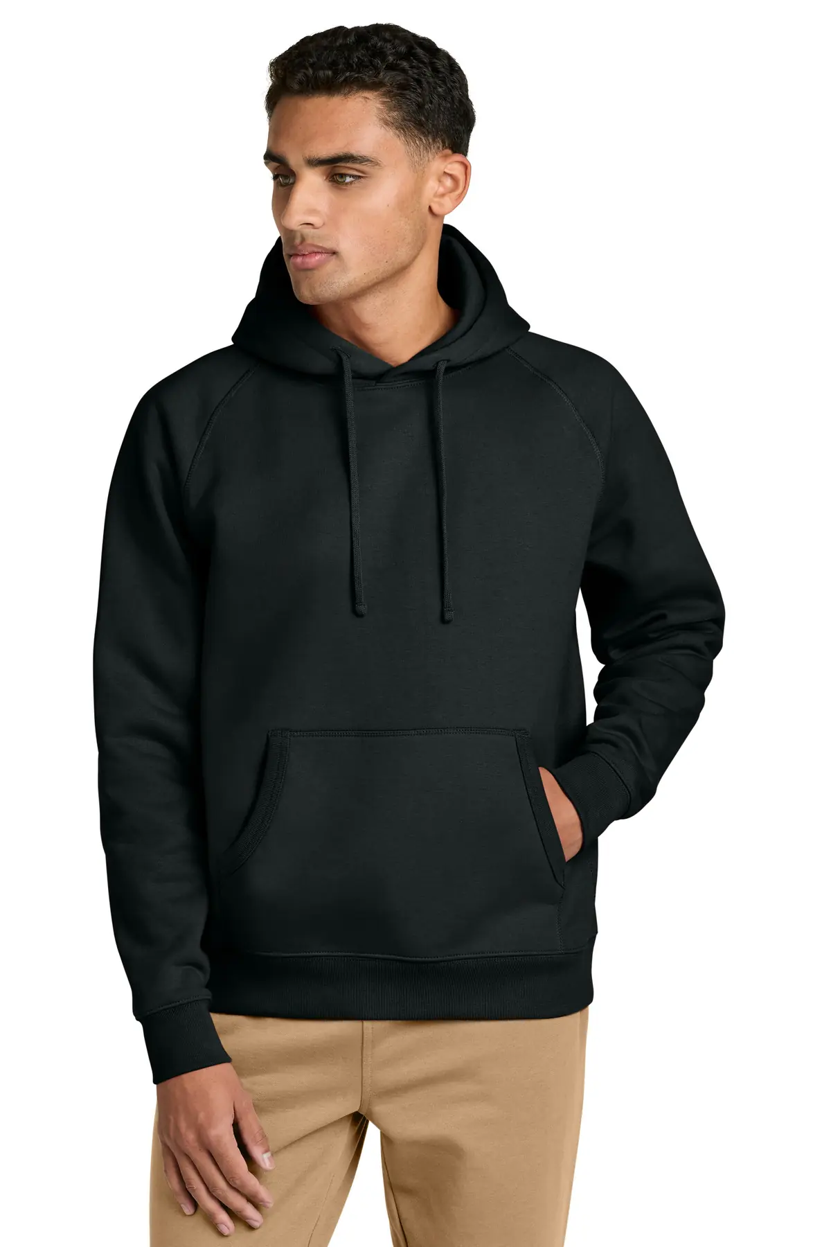 Stanley/Stella Unisex Striker Hooded Sweatshirt in Black