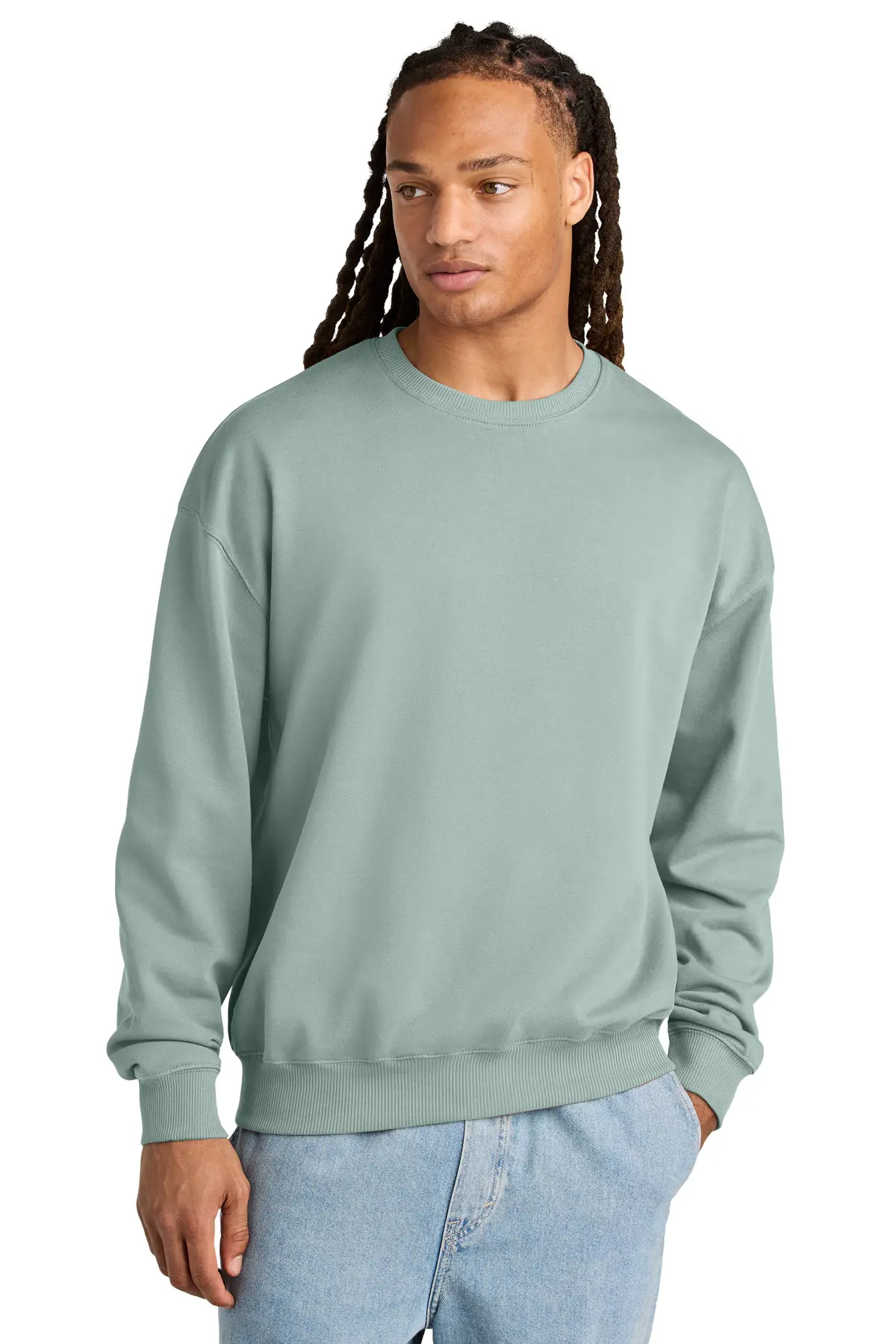 Stanley/Stella Unisex Ledger Dry Crewneck Sweatshirt in Aloe