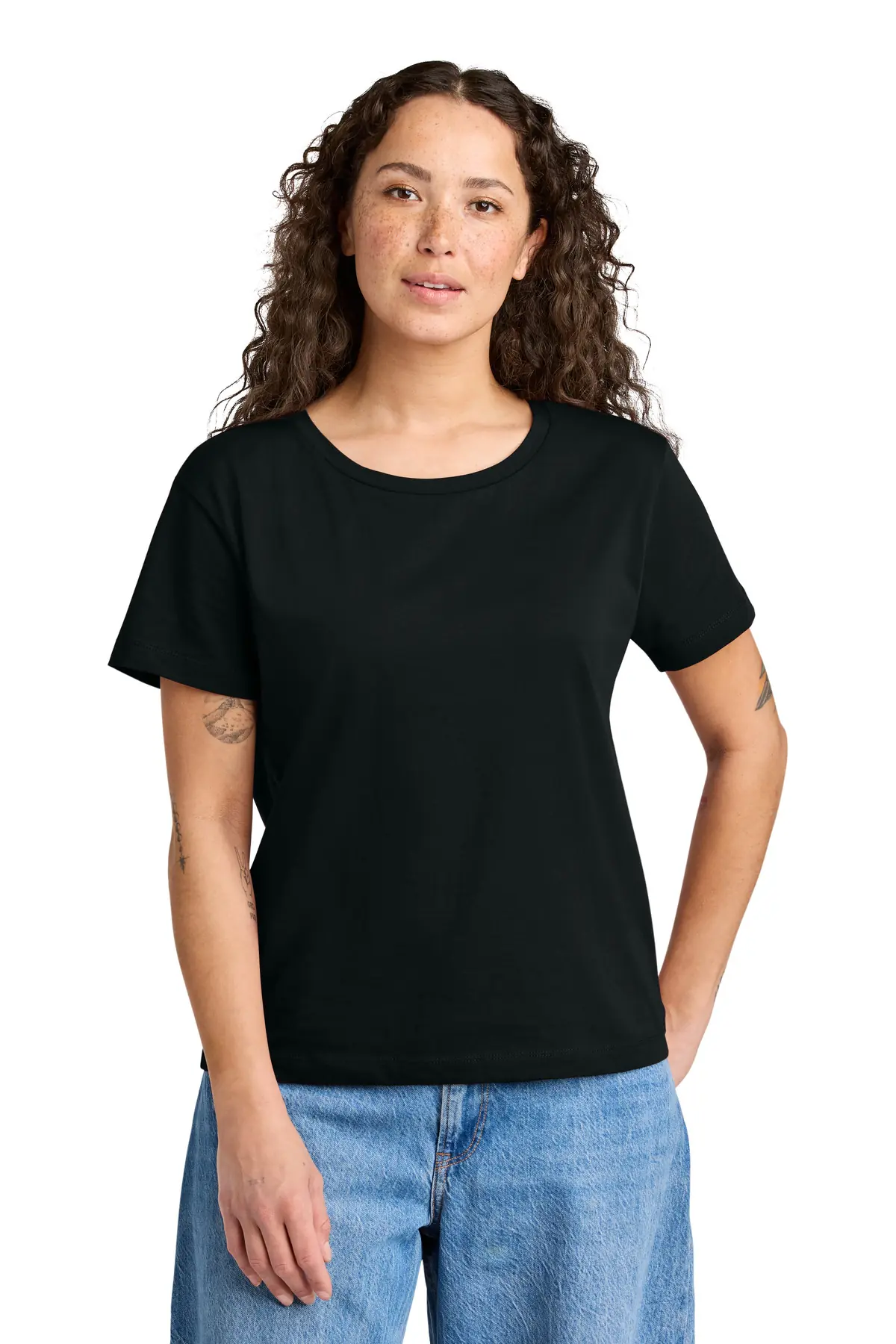 Stanley/Stella Women's Stella Serena Scoop Neck Tee in Black