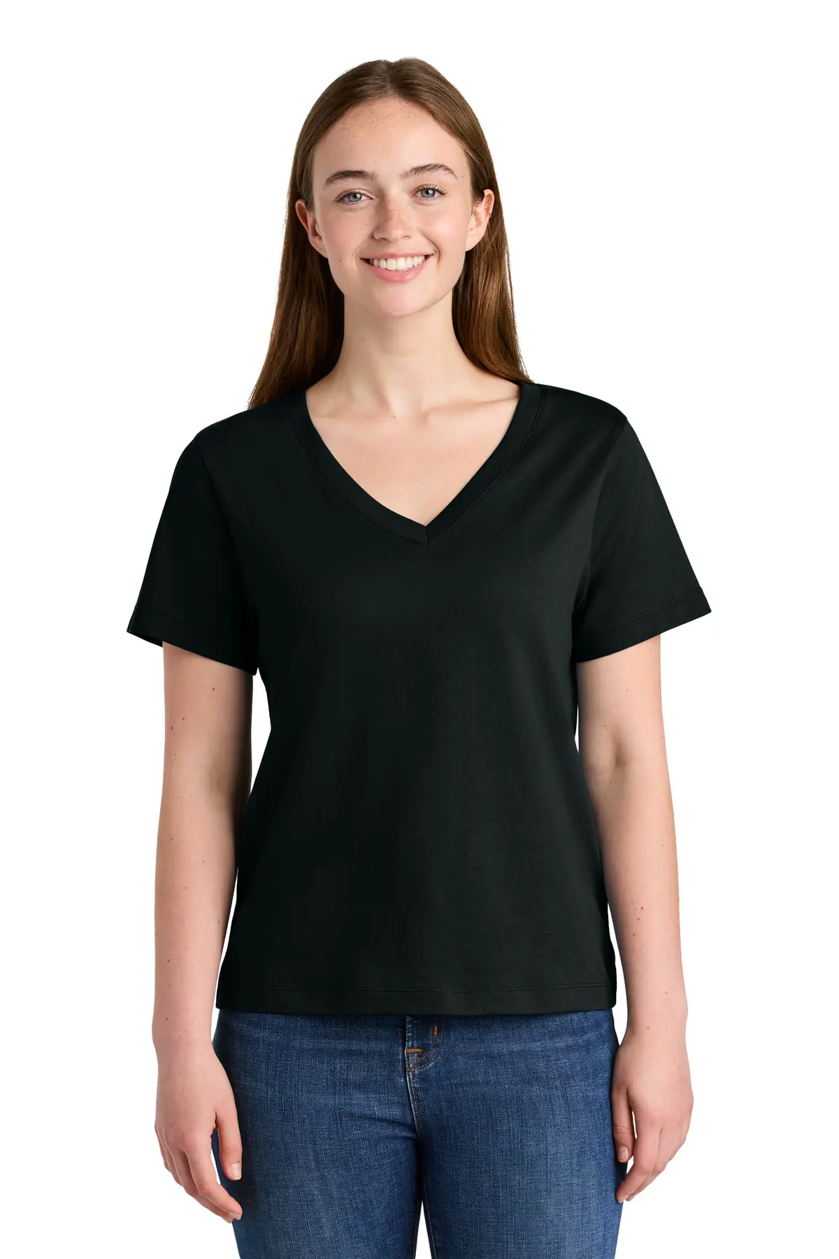 Stanley/Stella Women's Stella Isla V-Neck Tee in Black