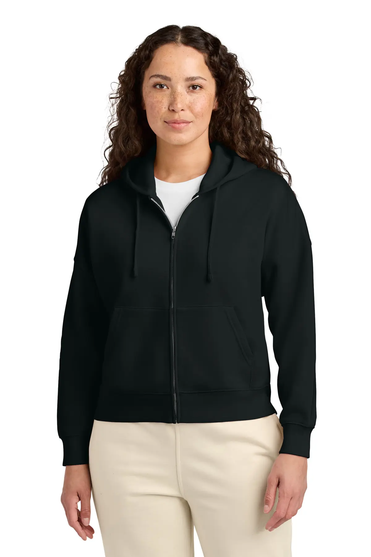 Stanley/Stella Women's Stella Ida Full-Zip Hooded Sweatshirt in Black