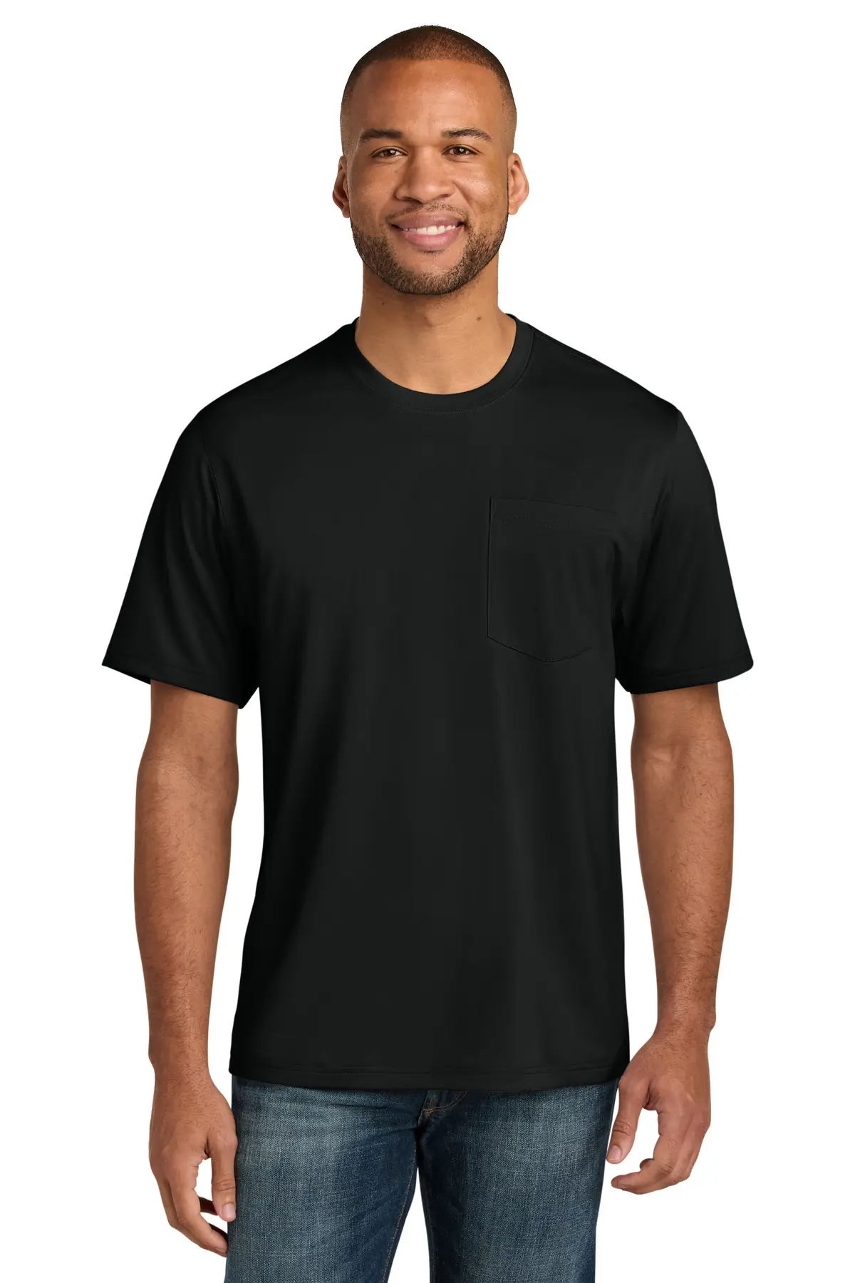 CornerStone Tall Workwear Pro Short Sleeve Pocket Tee in Black