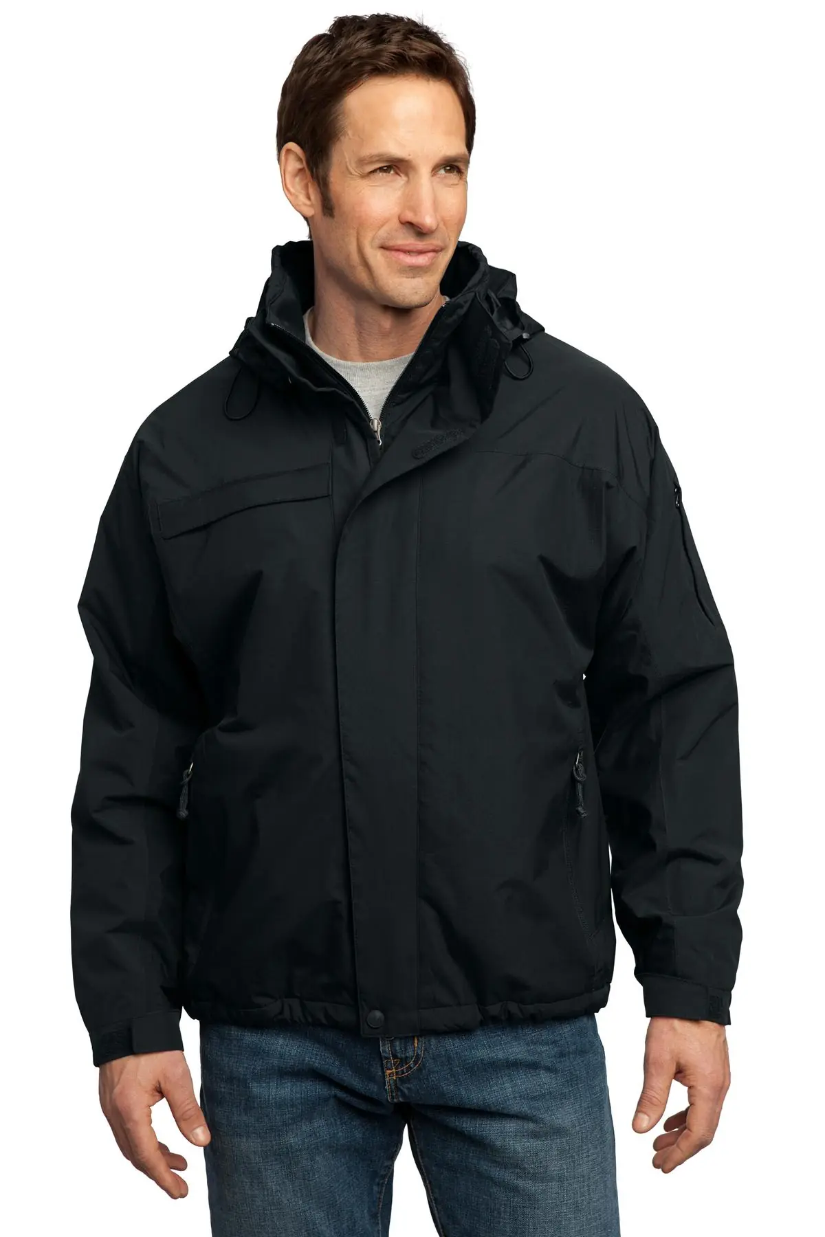 Port Authority Tall Nootka Jacket. in Black/ Black