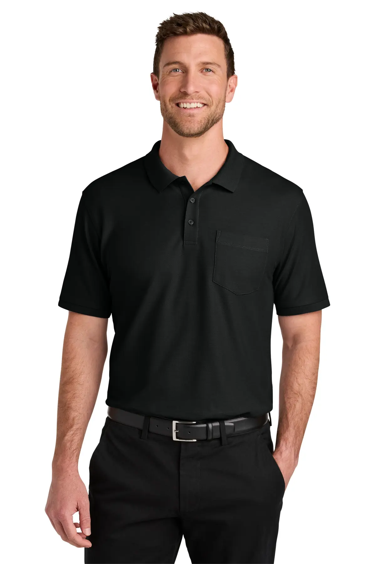 Port Authority Tall Wearever Signature Pique Pocket Polo