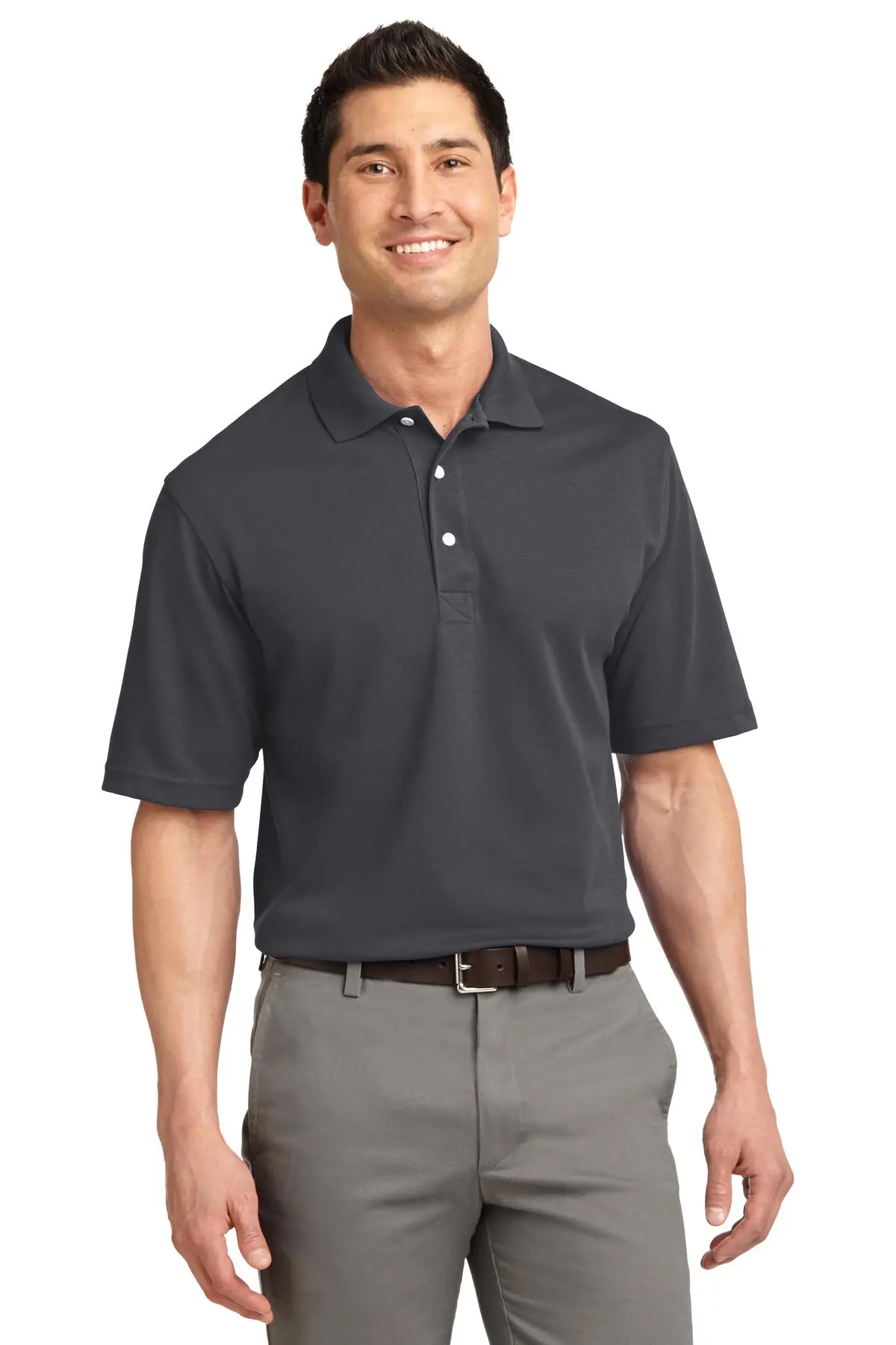 Port Authority Tall Rapid Dry Polo. in Charcoal