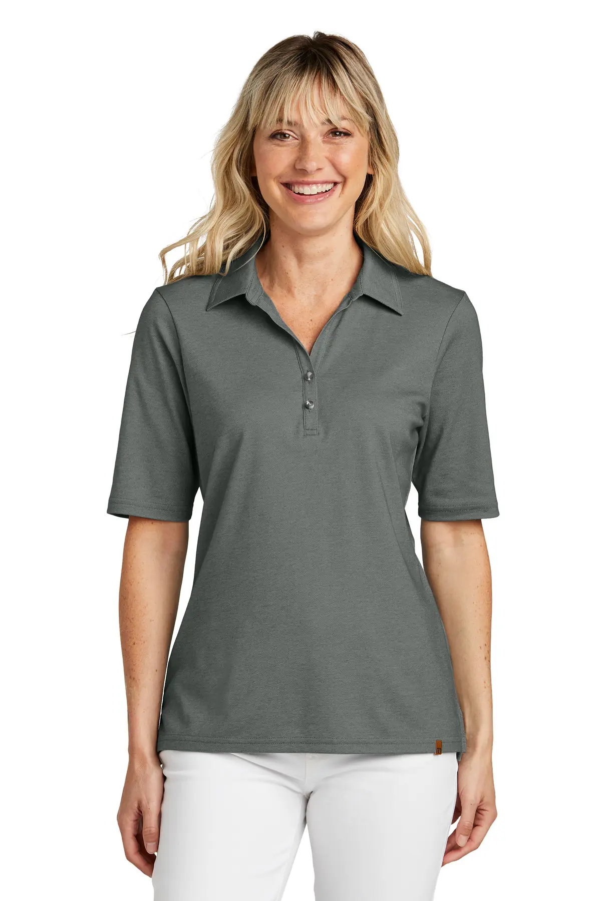 TravisMathew Women's Sunsetters Polo in Black Heather