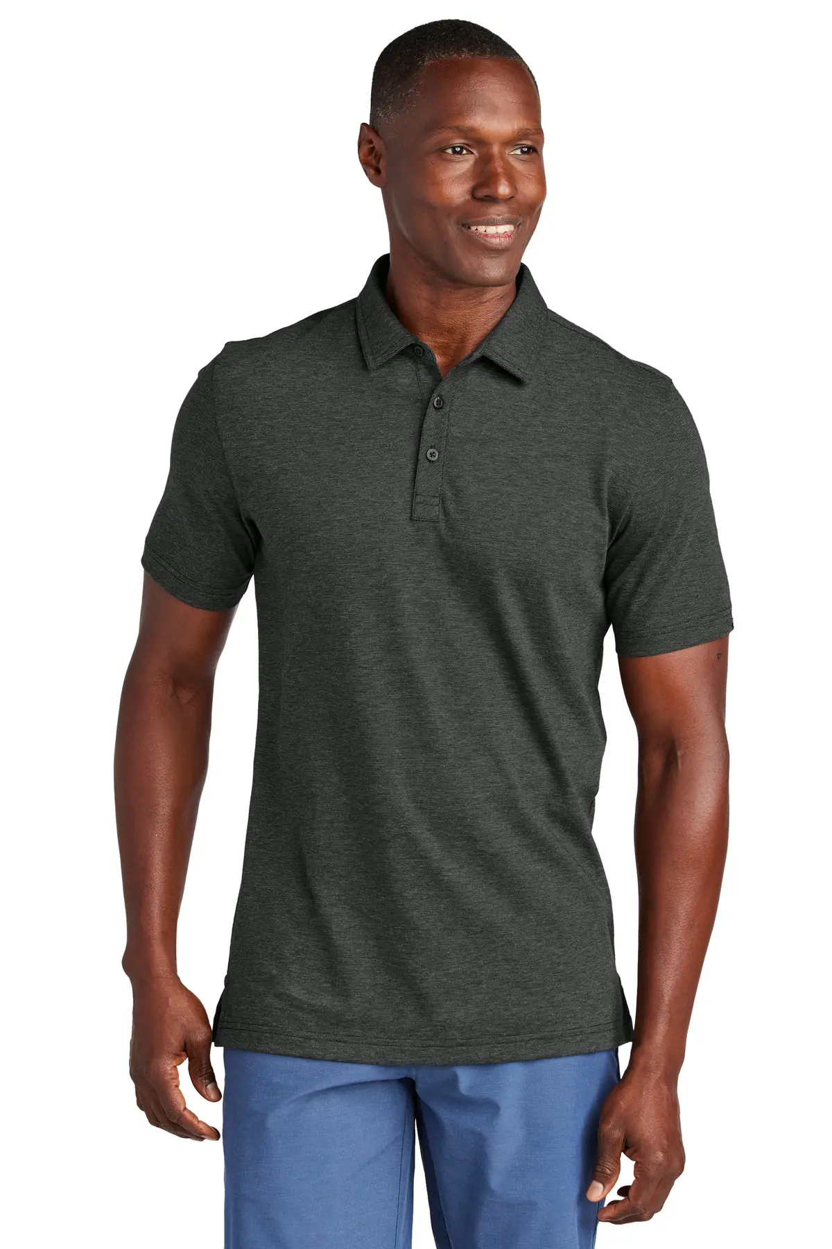 TravisMathew Sunnyvale Polo in Black Heather
