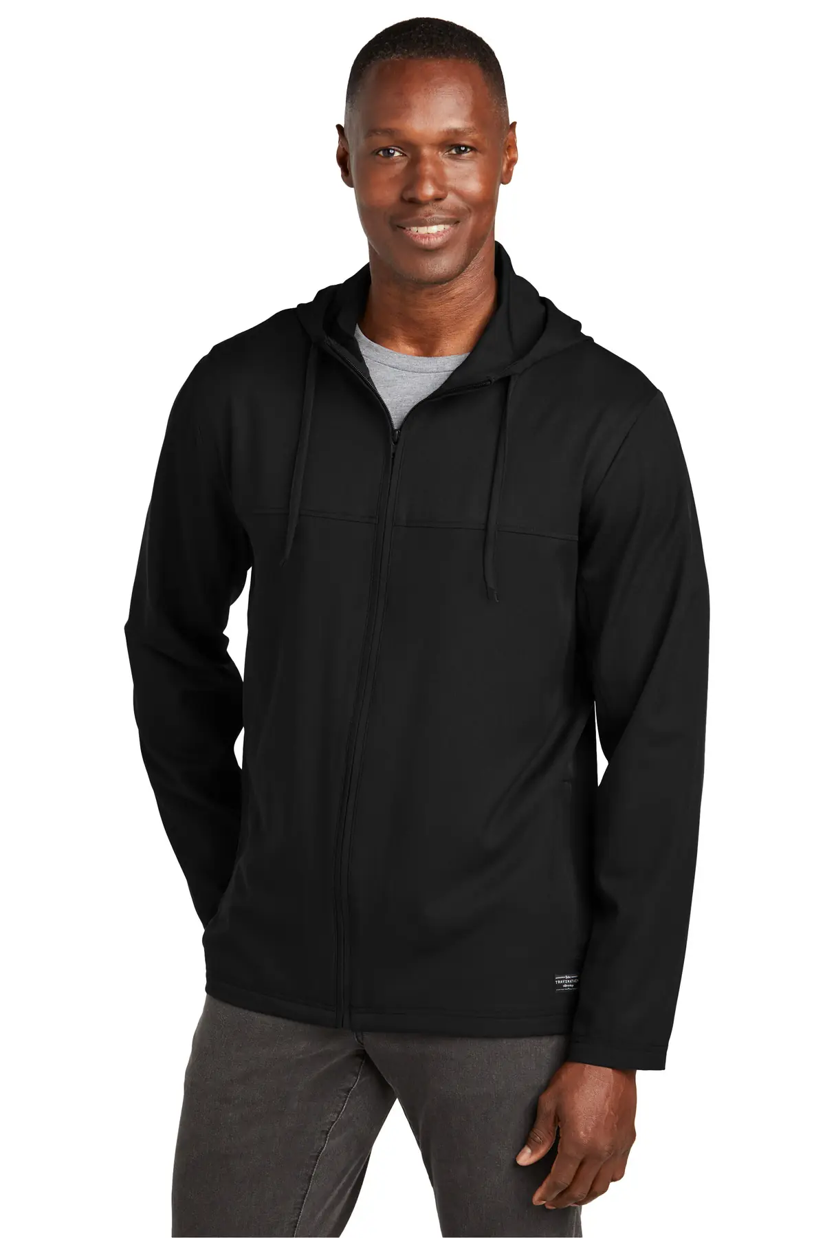 TravisMathew Balboa Hooded Full-Zip Jacket in Black