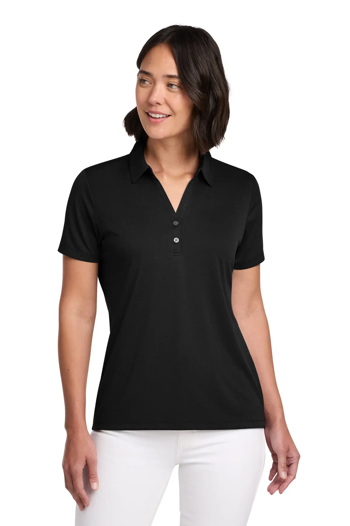 TravisMathew Women's Coto Performance Polo in Black
