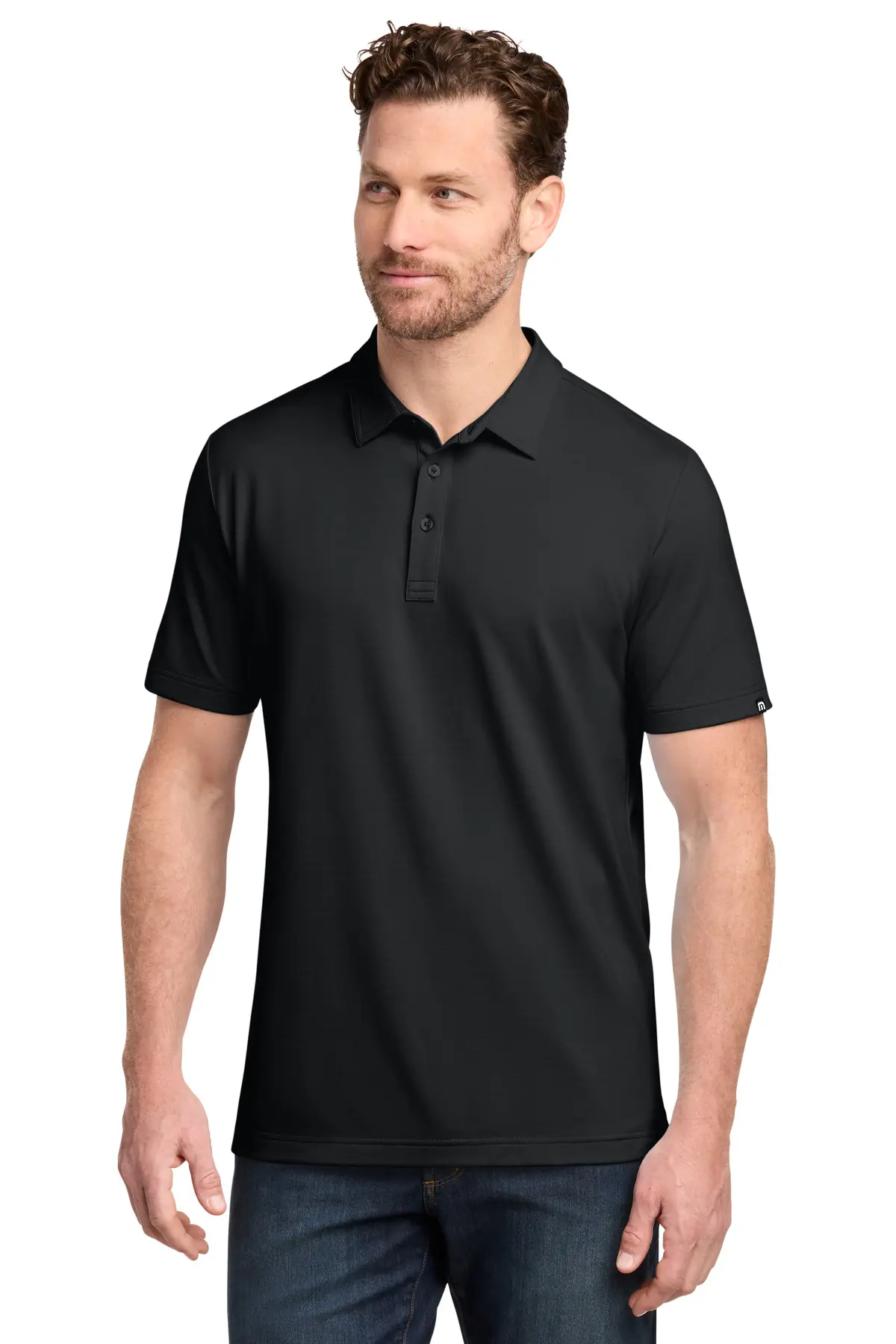 TravisMathew Crestview Polo in Black