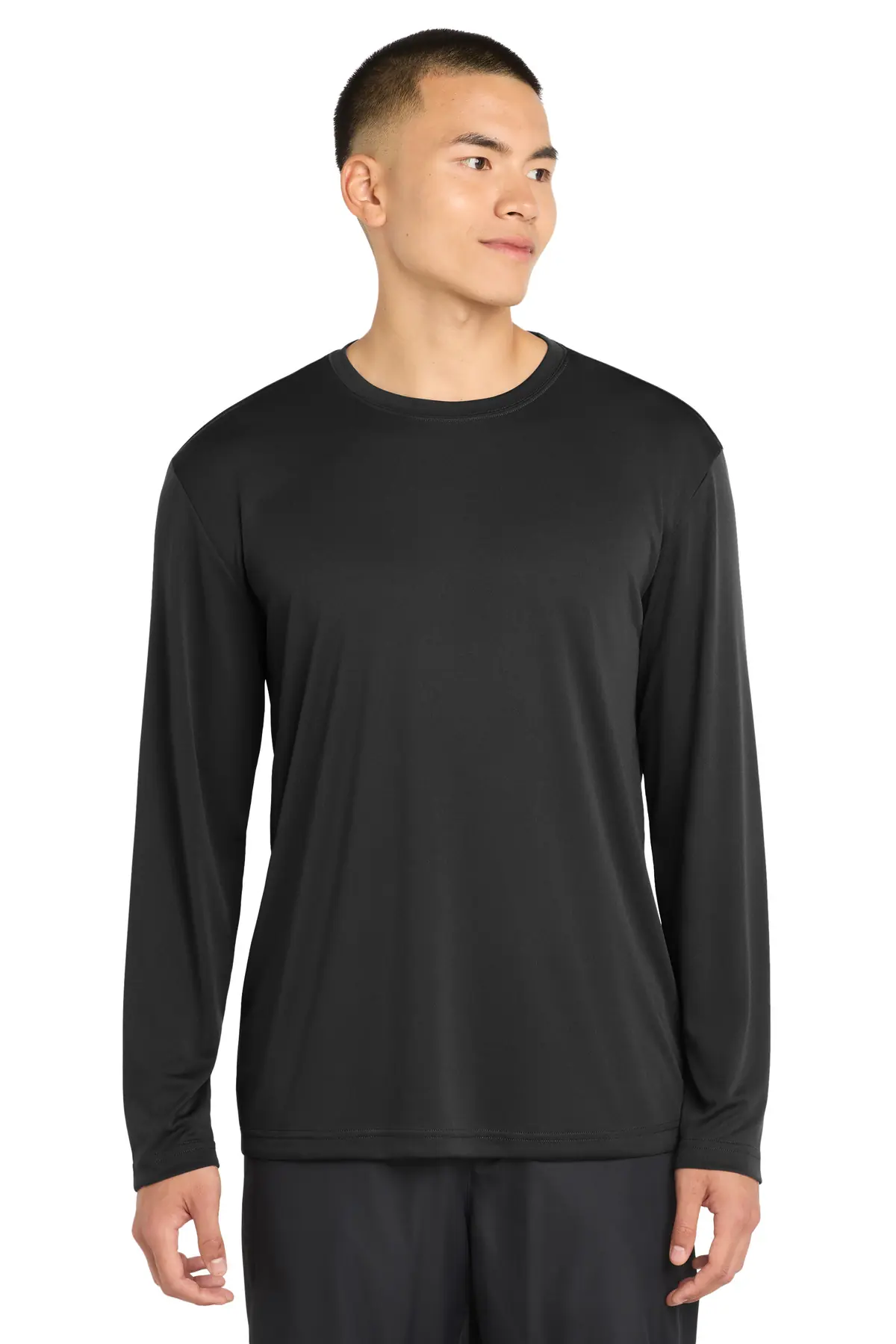 Sport-Tek Tall Long Sleeve PosiCharge Competitor Tee. in Black