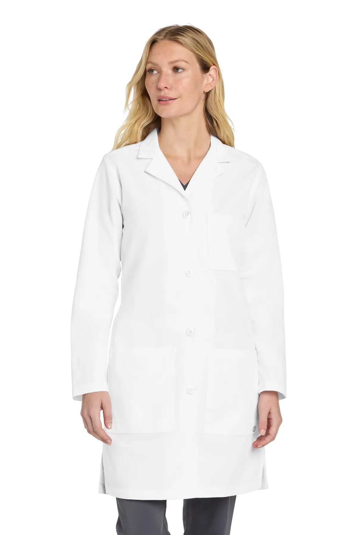 Wink Women's Long Lab Coat in White
