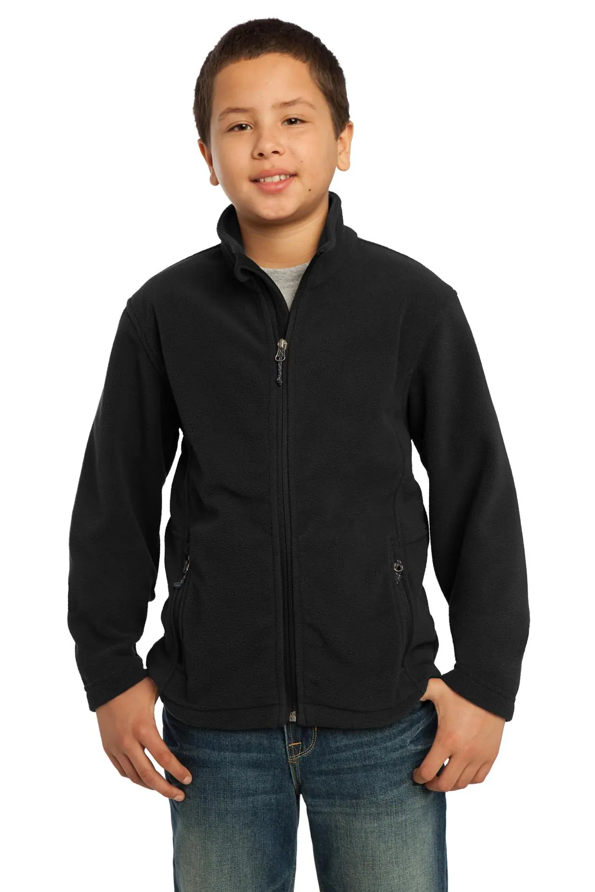 Port Authority Youth Value Fleece Jacket. in Black