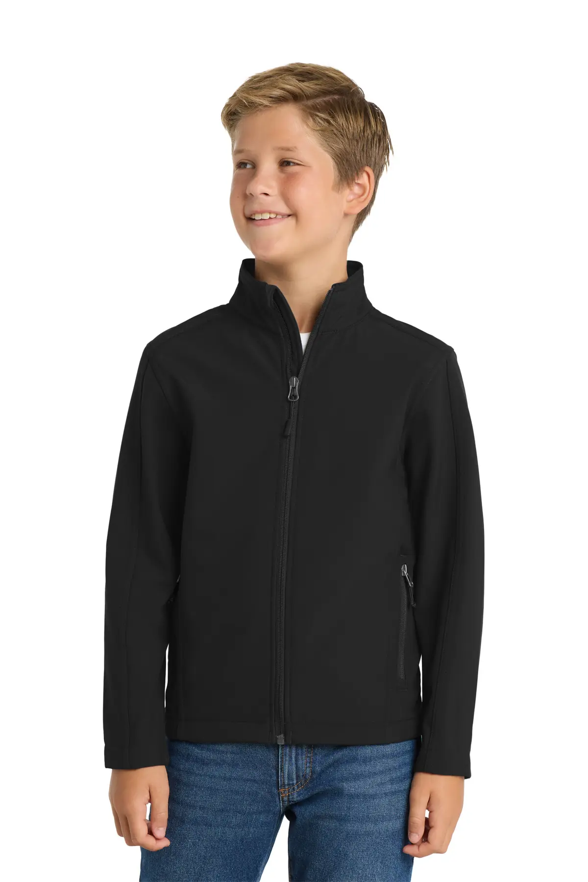 Port Authority Youth Core Soft Shell Jacket. in Black