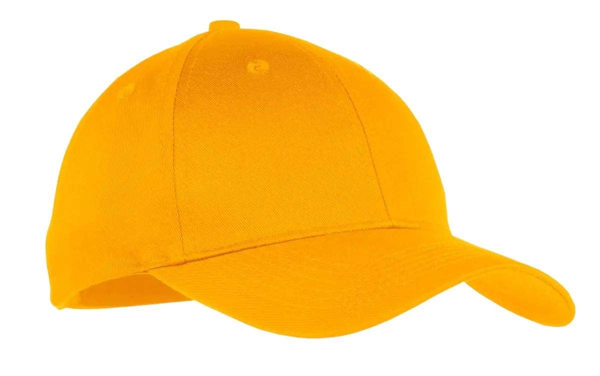 Port Authority Youth Six-Panel Twill Cap. in Athletic Gold