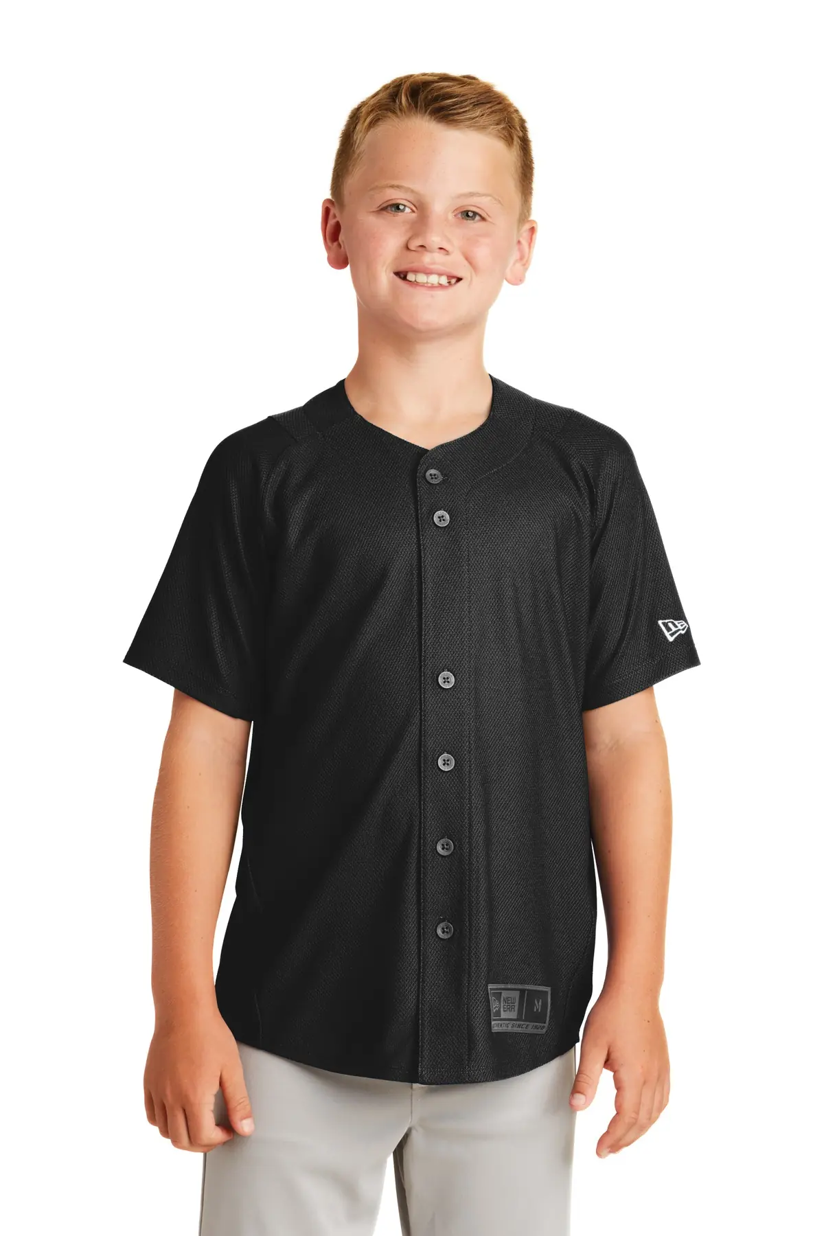 New Era Youth Diamond Era Full-Button Jersey.