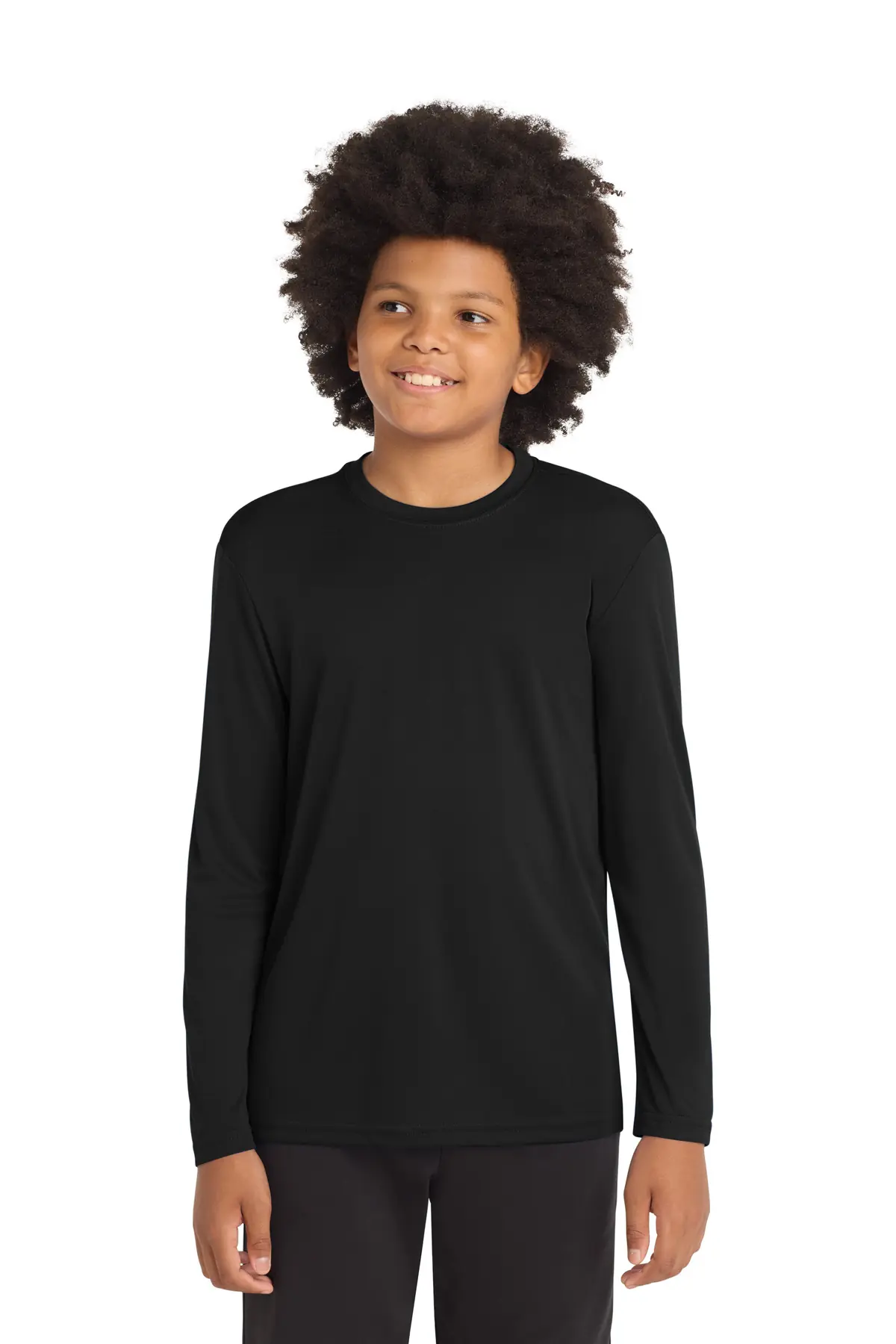 Sport-Tek Youth Long Sleeve PosiCharge Competitor Tee.