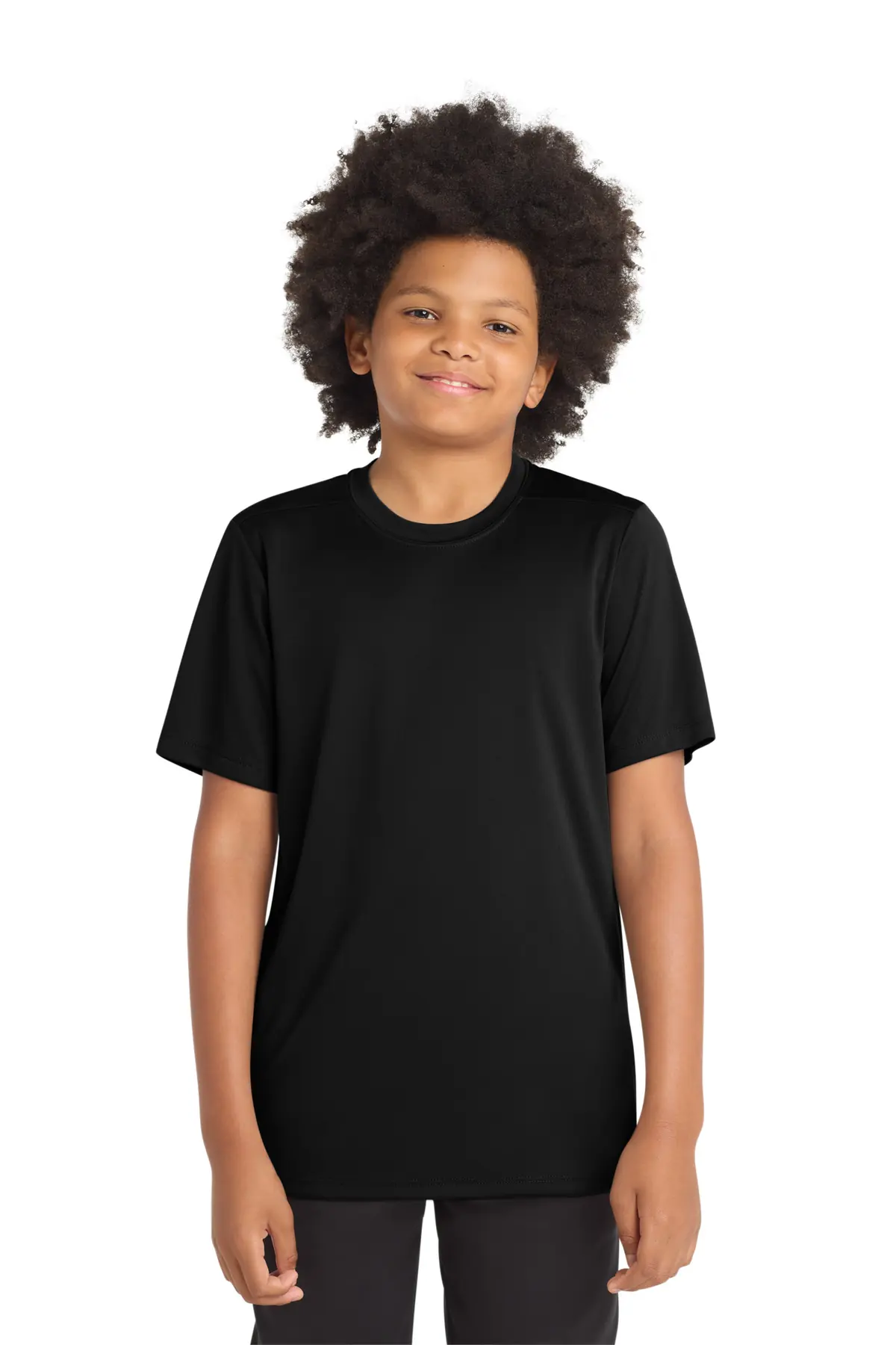 Sport-Tek Youth Posi-UV Pro Tee. in Black