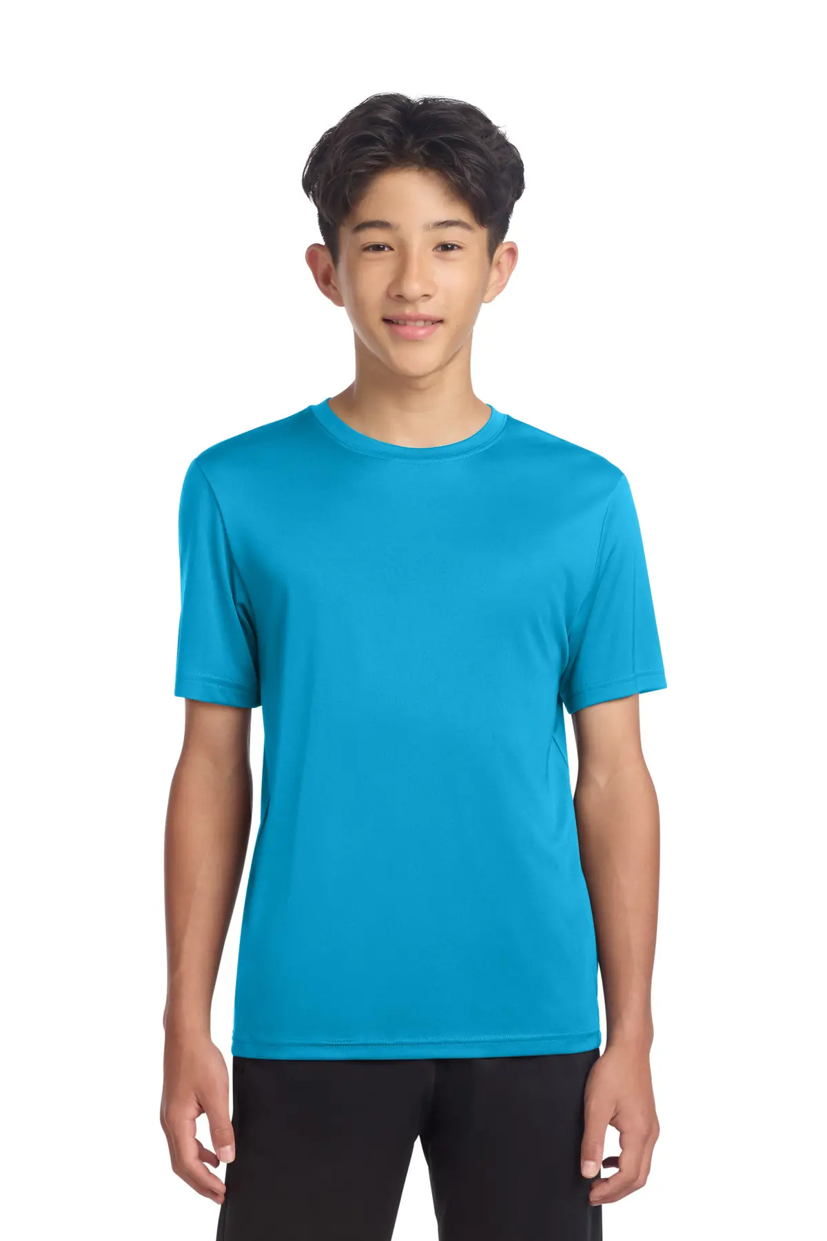 Sport-Tek Youth PosiCharge Re-Compete Tee in Atomic Blue