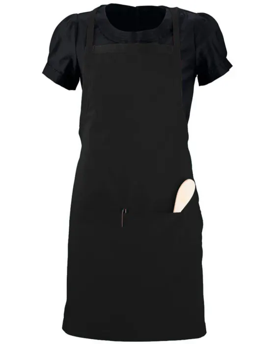 Waiter Apron with Pockets in Black