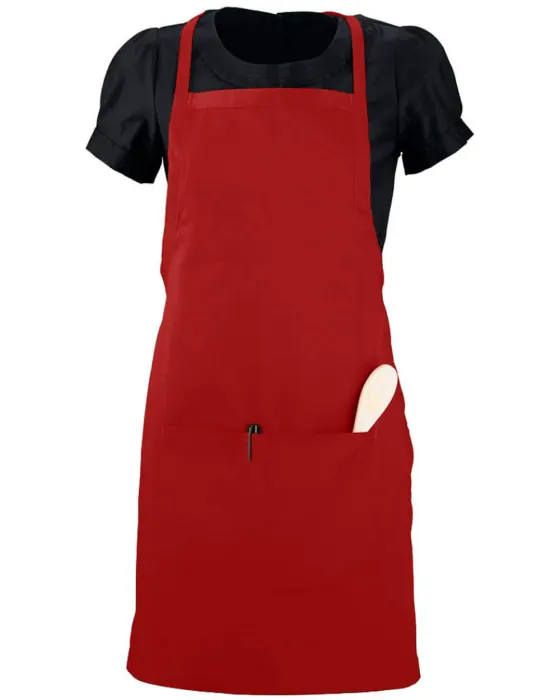 Waiter Apron with Pockets in Red