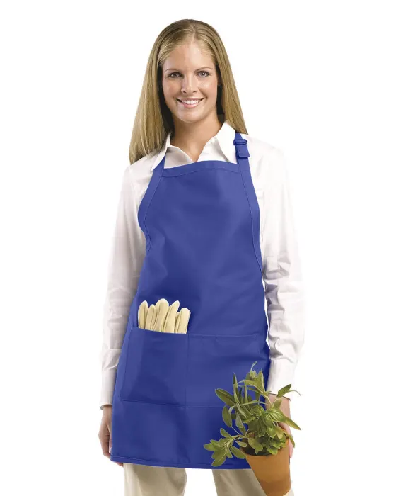 Full Width Apron with Pockets in Royal