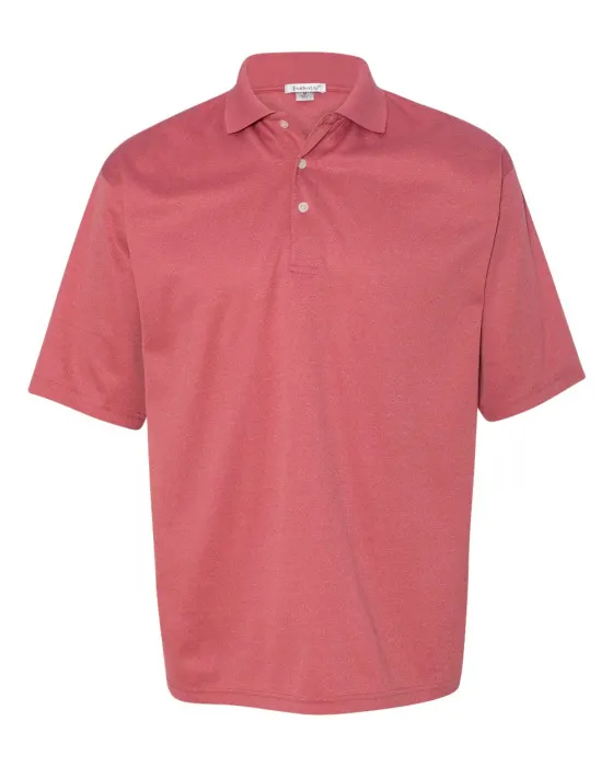 Moisture Free Mesh Sport Shirt in Heathered Red